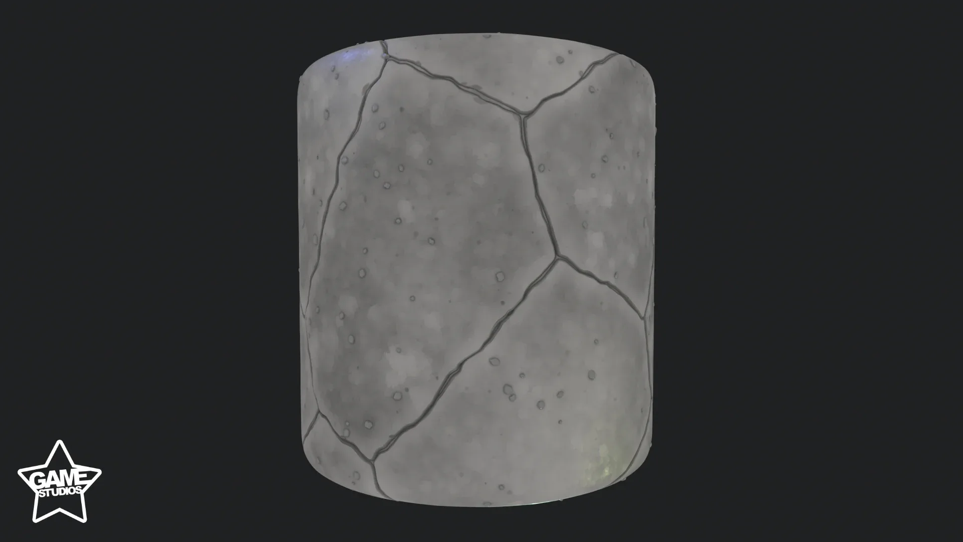 Stylized Cracked Concrete Material 01 - Substance 3D Designer