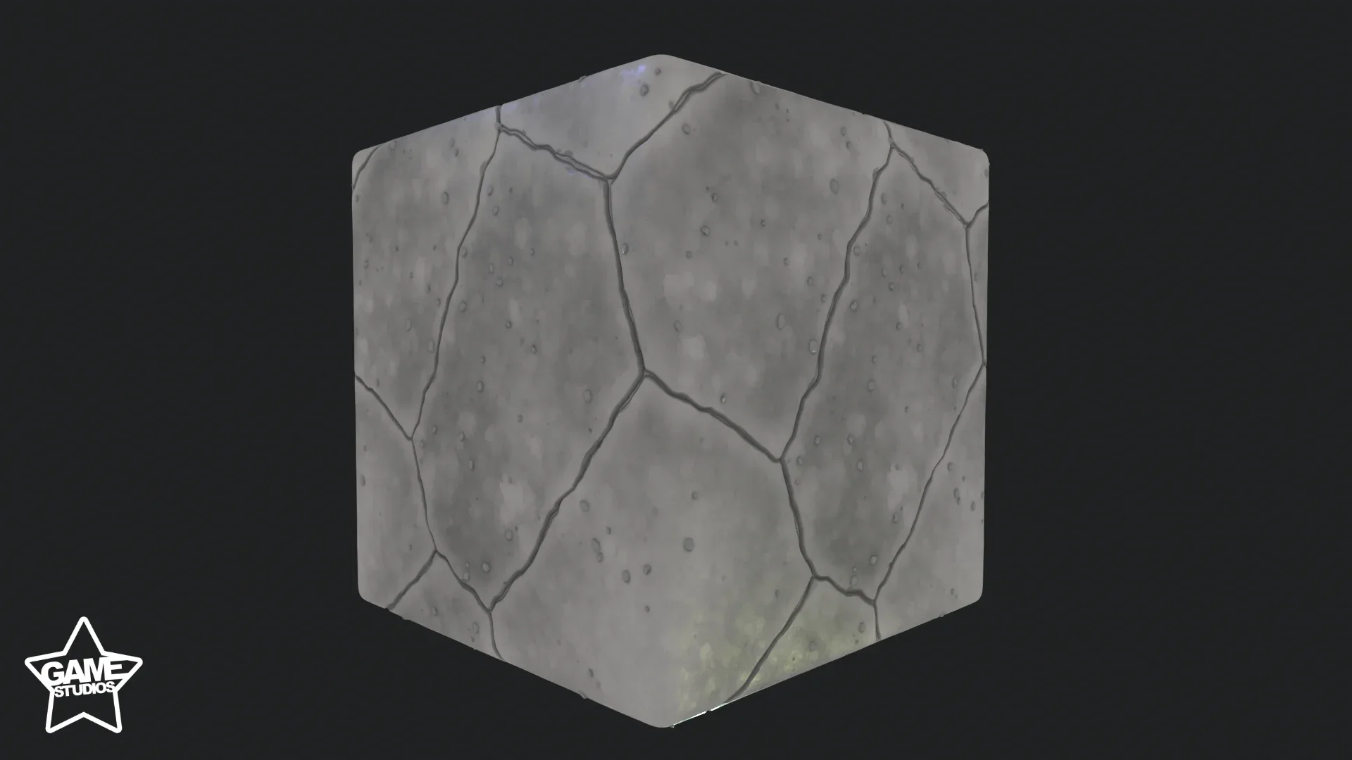 Stylized Cracked Concrete Material 01 - Substance 3D Designer