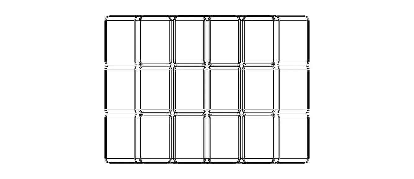 Wireframe Shape Rubik Cube