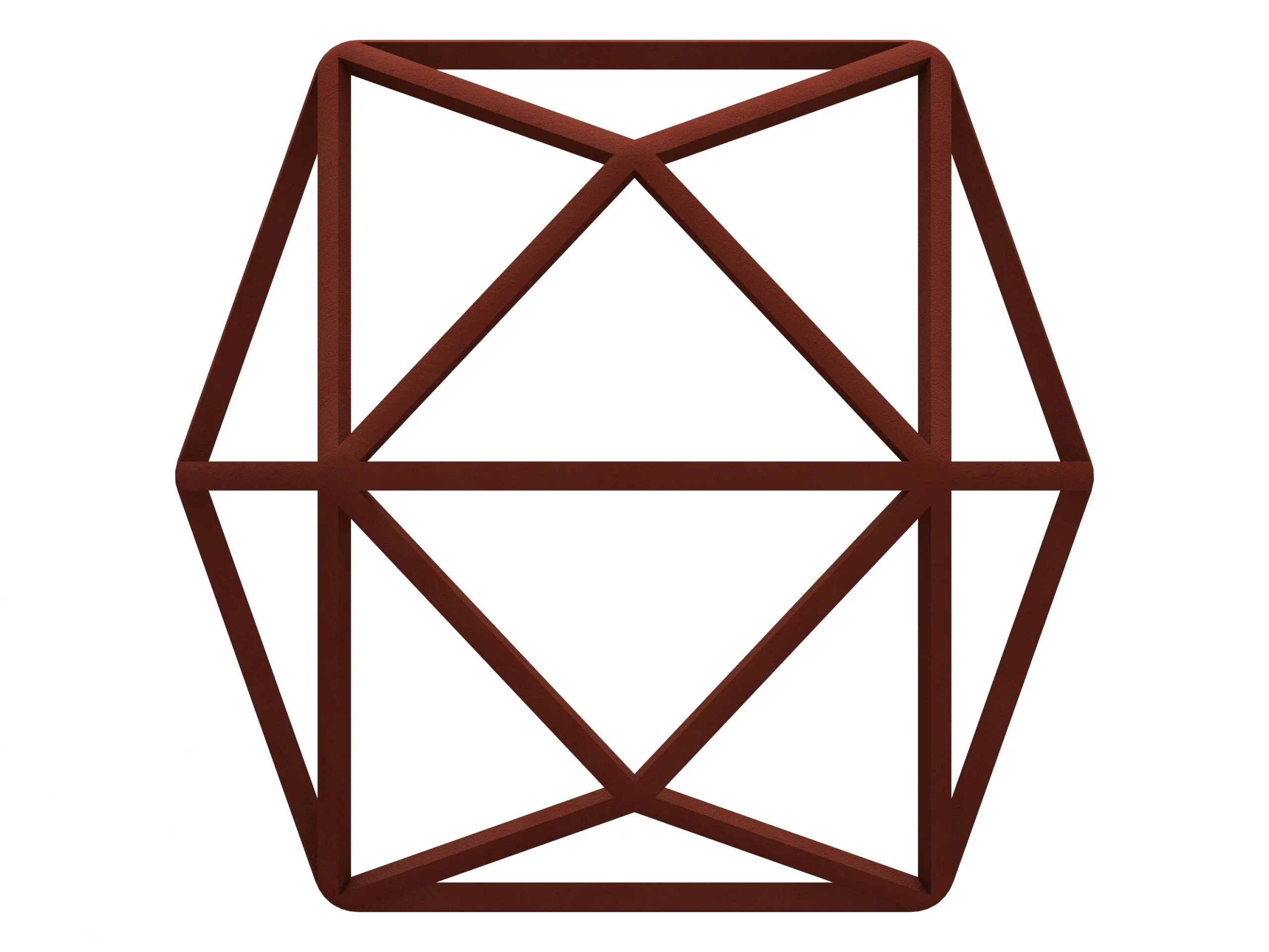 Wireframe Shape Tetrakis Hexahedron