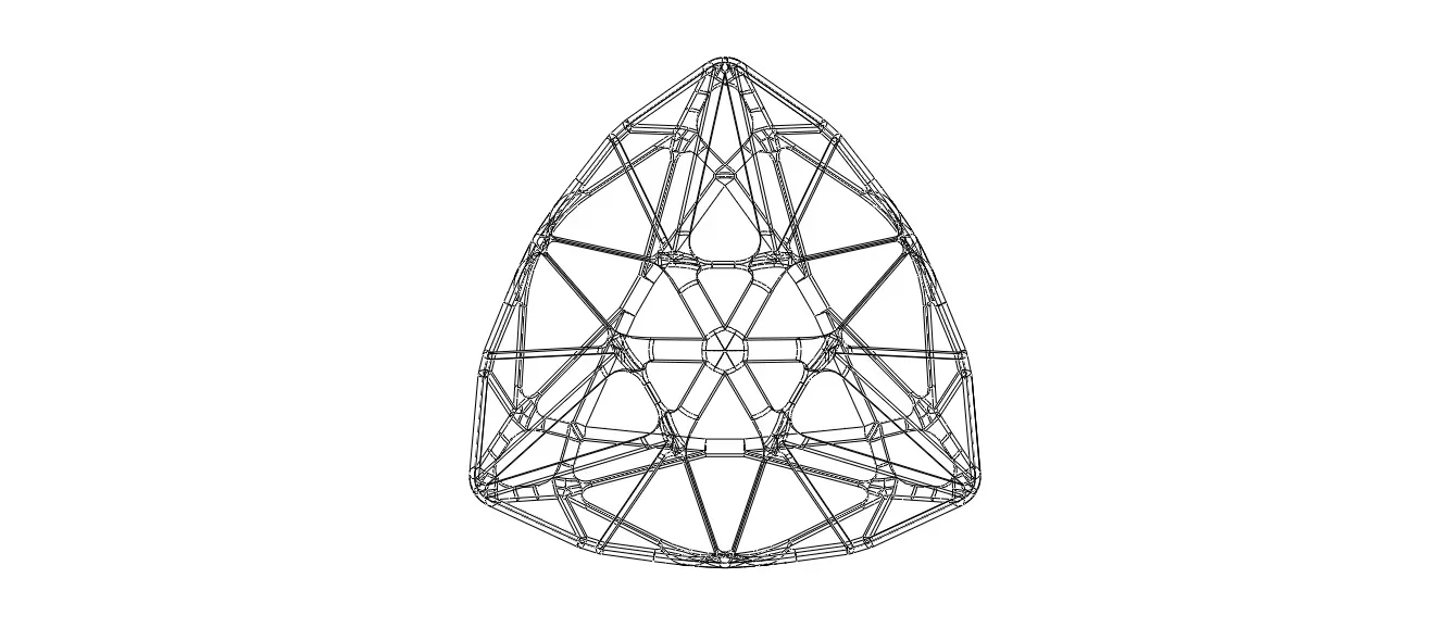 Wireframe Shape Trillion Cut Diamond