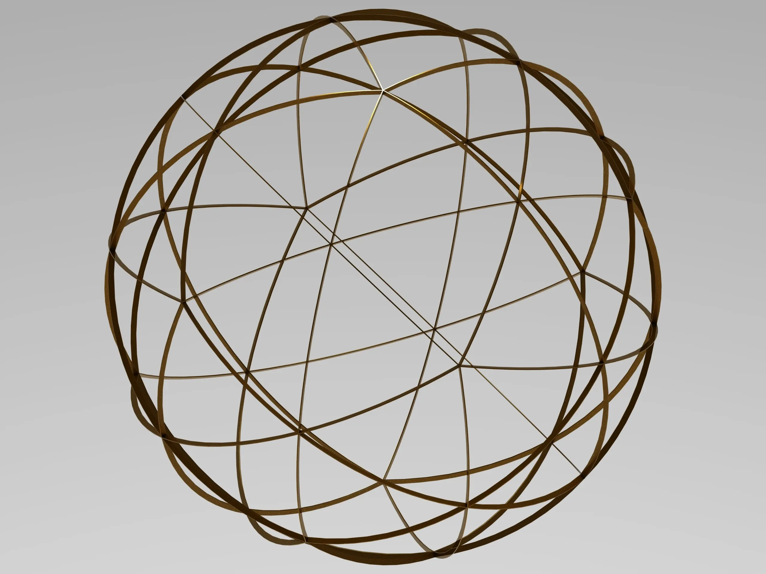 Wireframe Shape Spherical Pentakis Dodecahedron