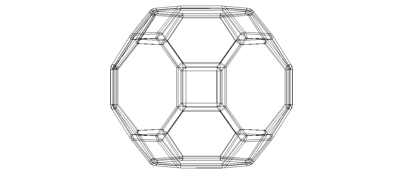 Wireframe Great Rhombicuboctahedron