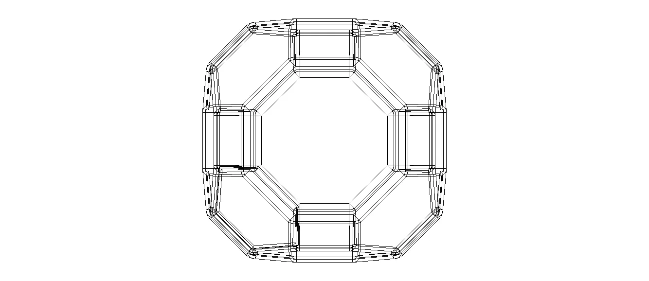 Wireframe Great Rhombicuboctahedron