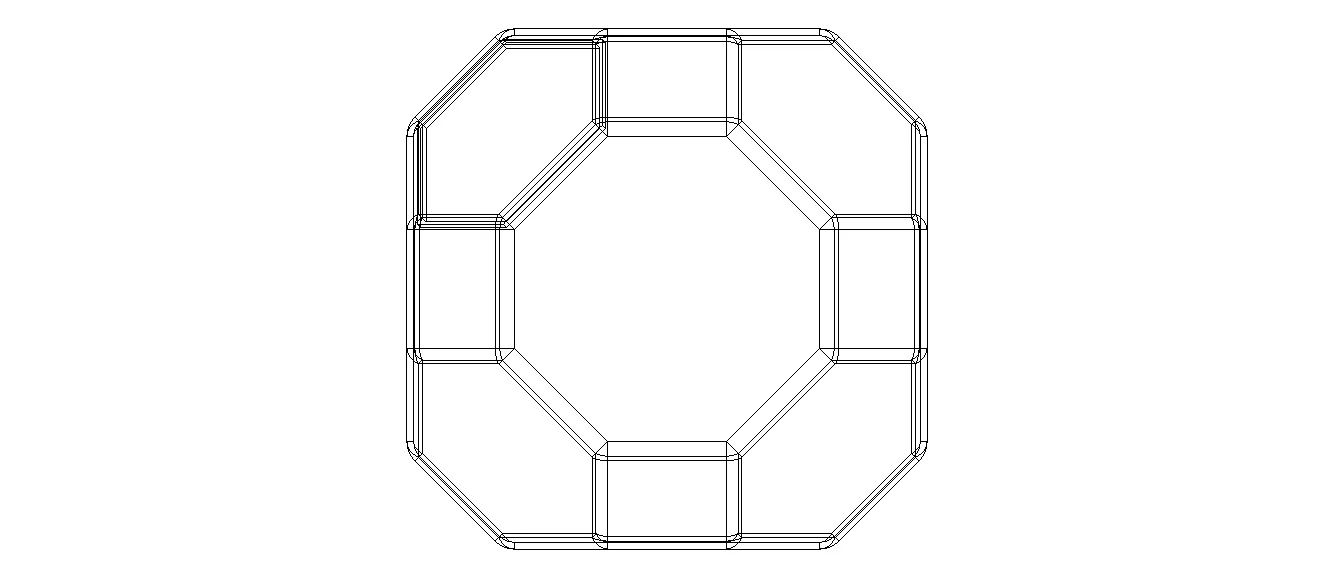 Wireframe Great Rhombicuboctahedron