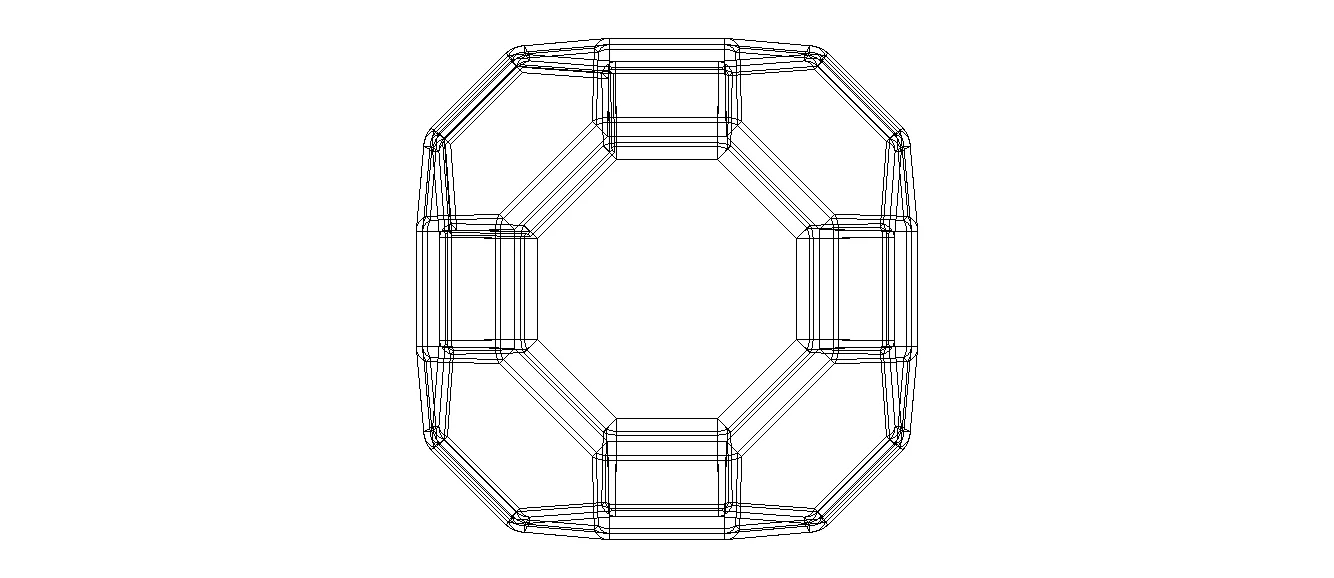 Wireframe Great Rhombicuboctahedron