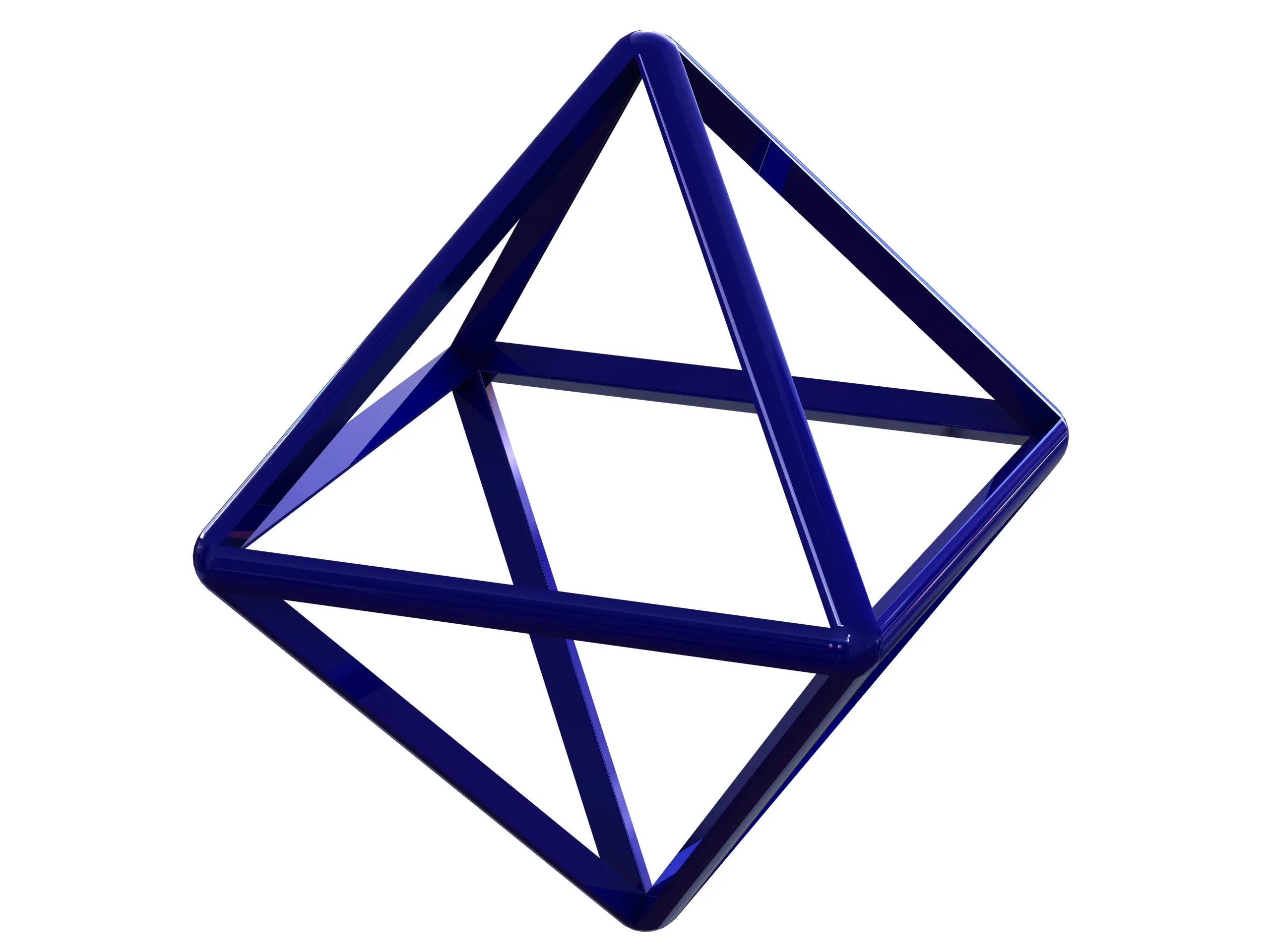 Wireframe Shape Octahedron