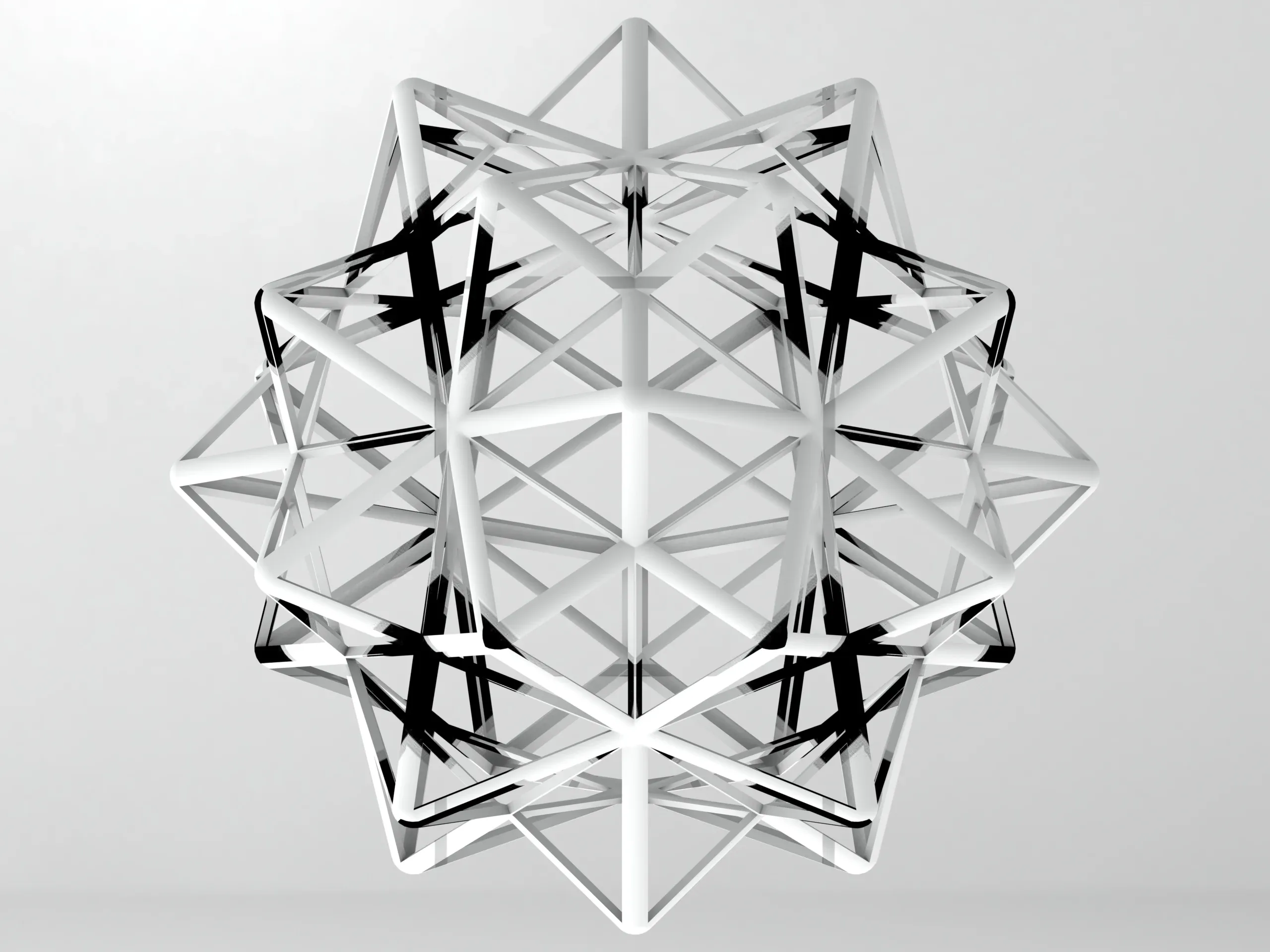 Wireframe Shape Compound of Five Octahedra