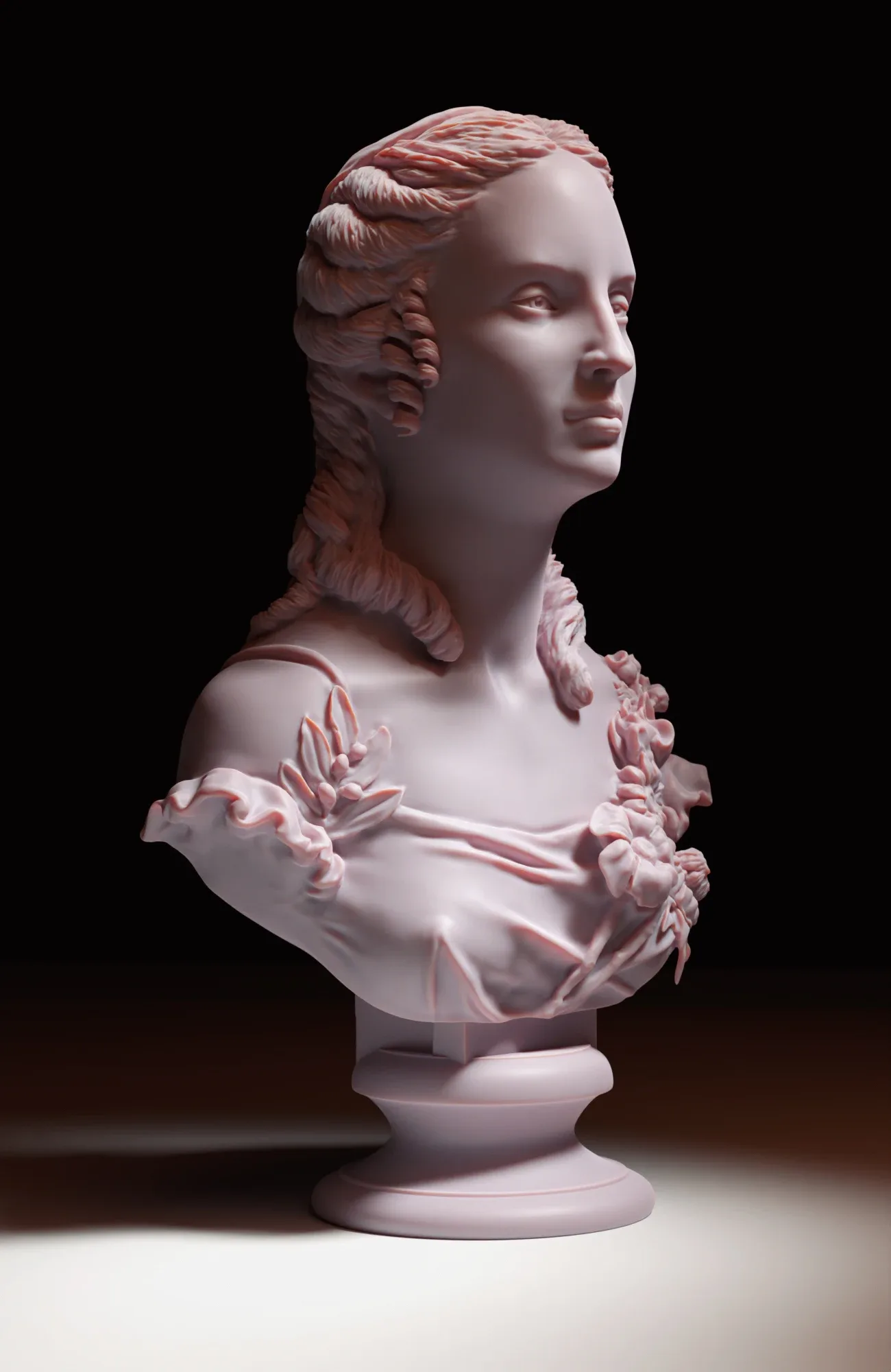 Beatrice Portinari 3D printable STL files in 135mm scale
