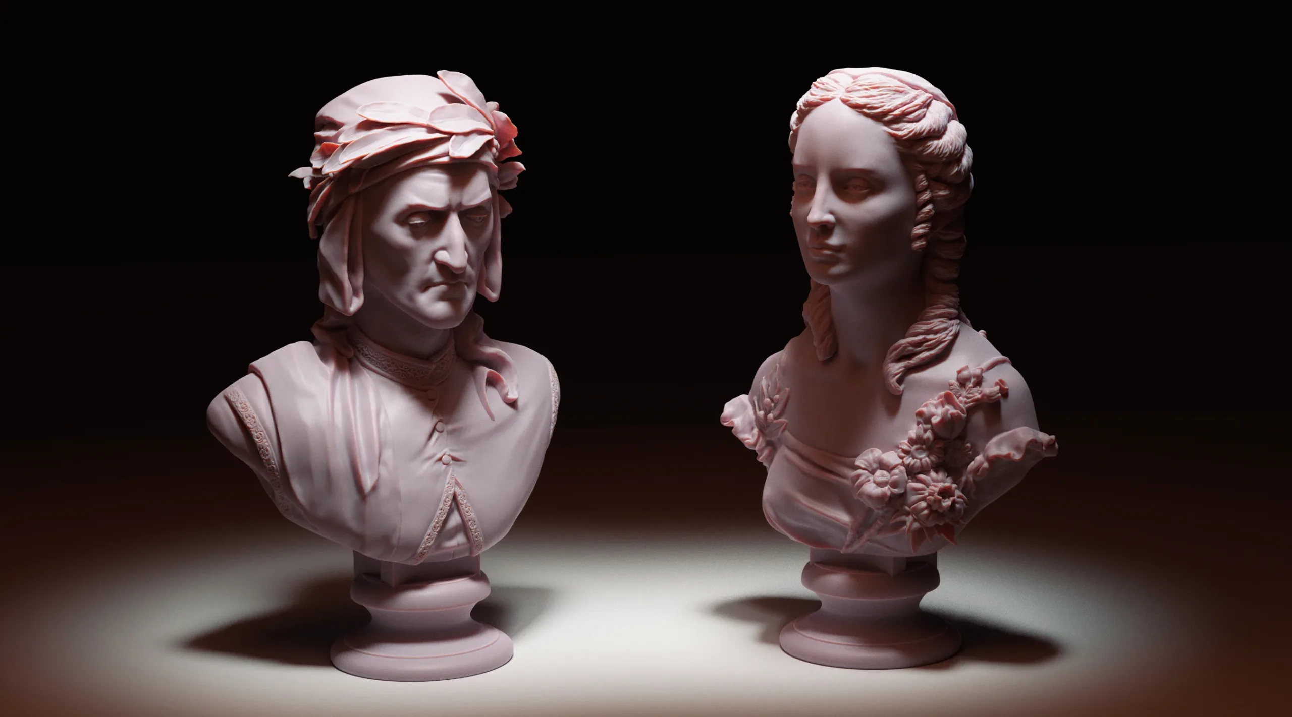 Dante Alighieri 3D printable STL files in 135mm scale