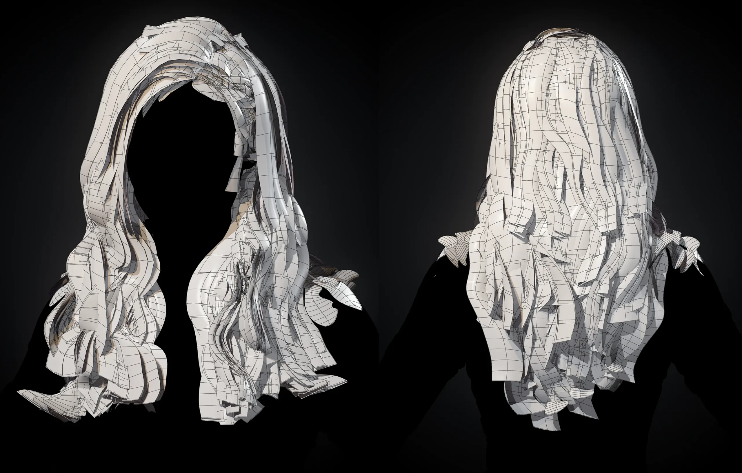 Hair Cards, Viking Hairsyle - Marmoset Toolbag 4