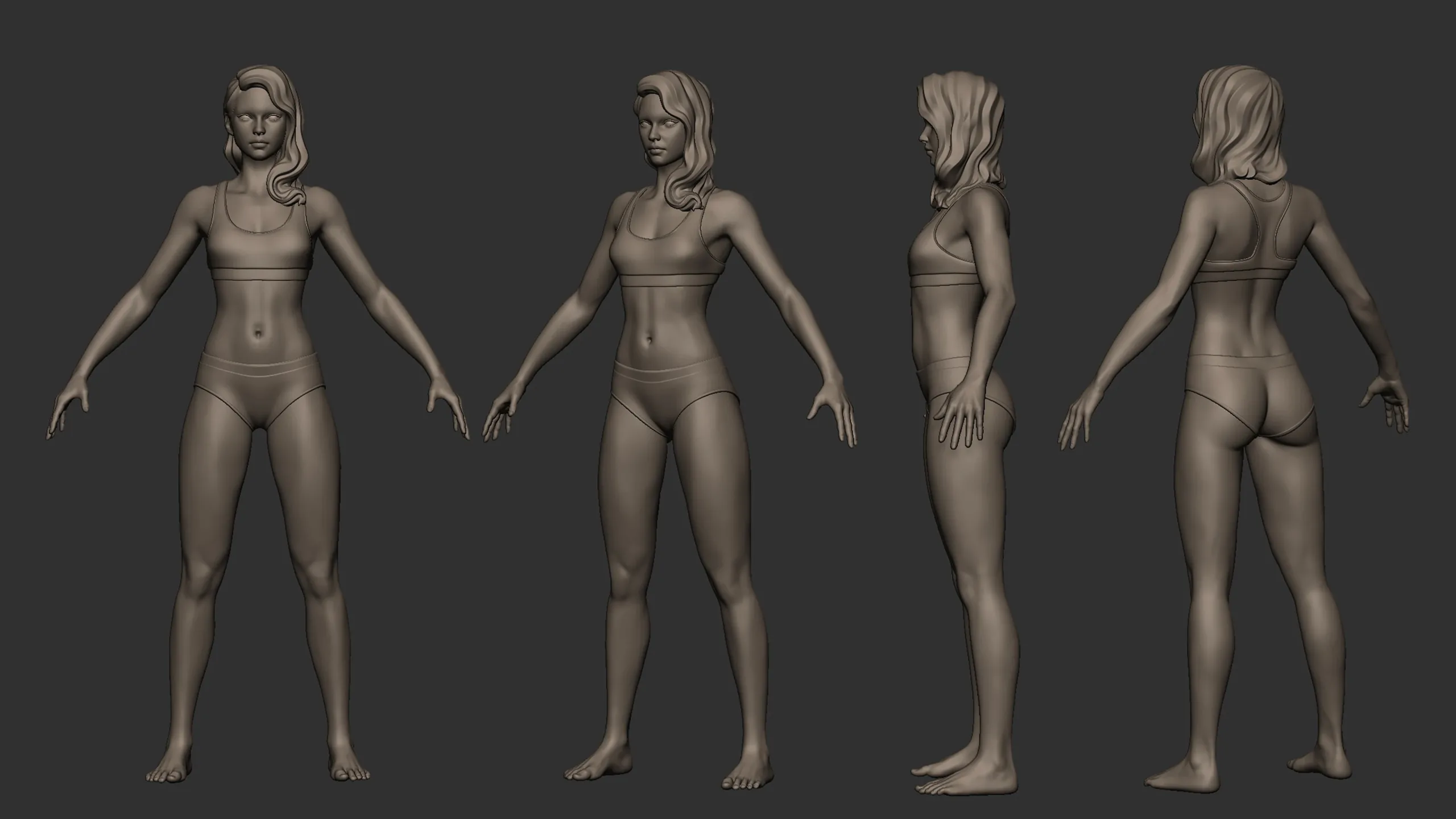 Stylized Female Basemesh