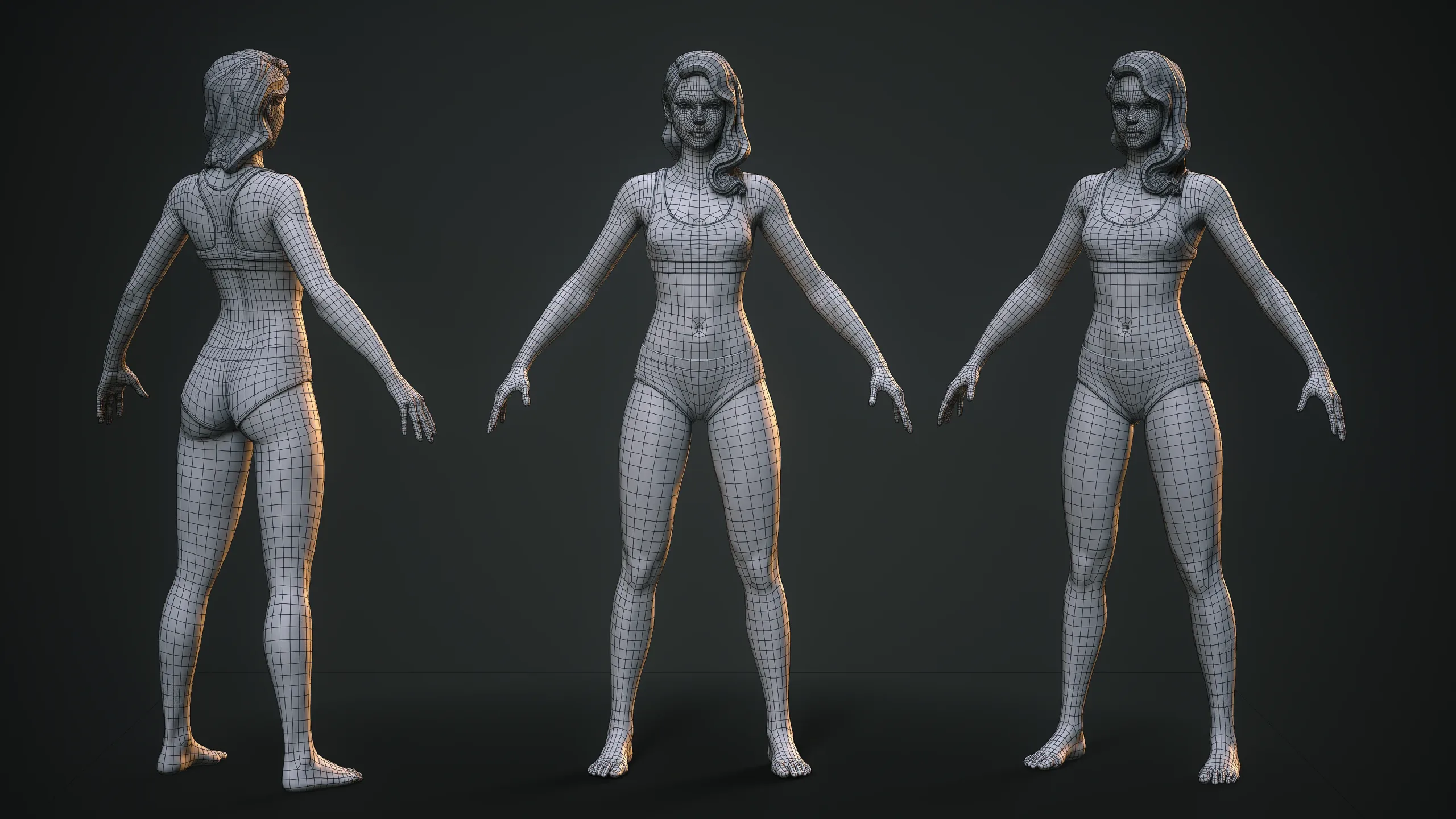 Stylized Female Basemesh