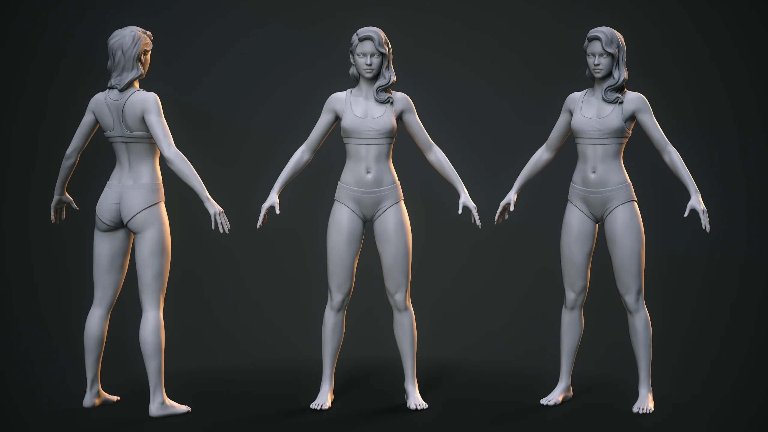 Stylized Female Basemesh