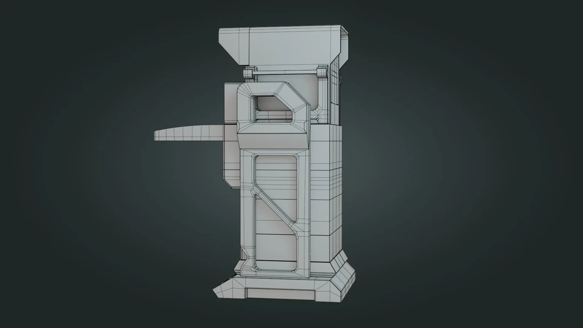 Sci-Fi Computer - Low Poly - Game Ready - PBR