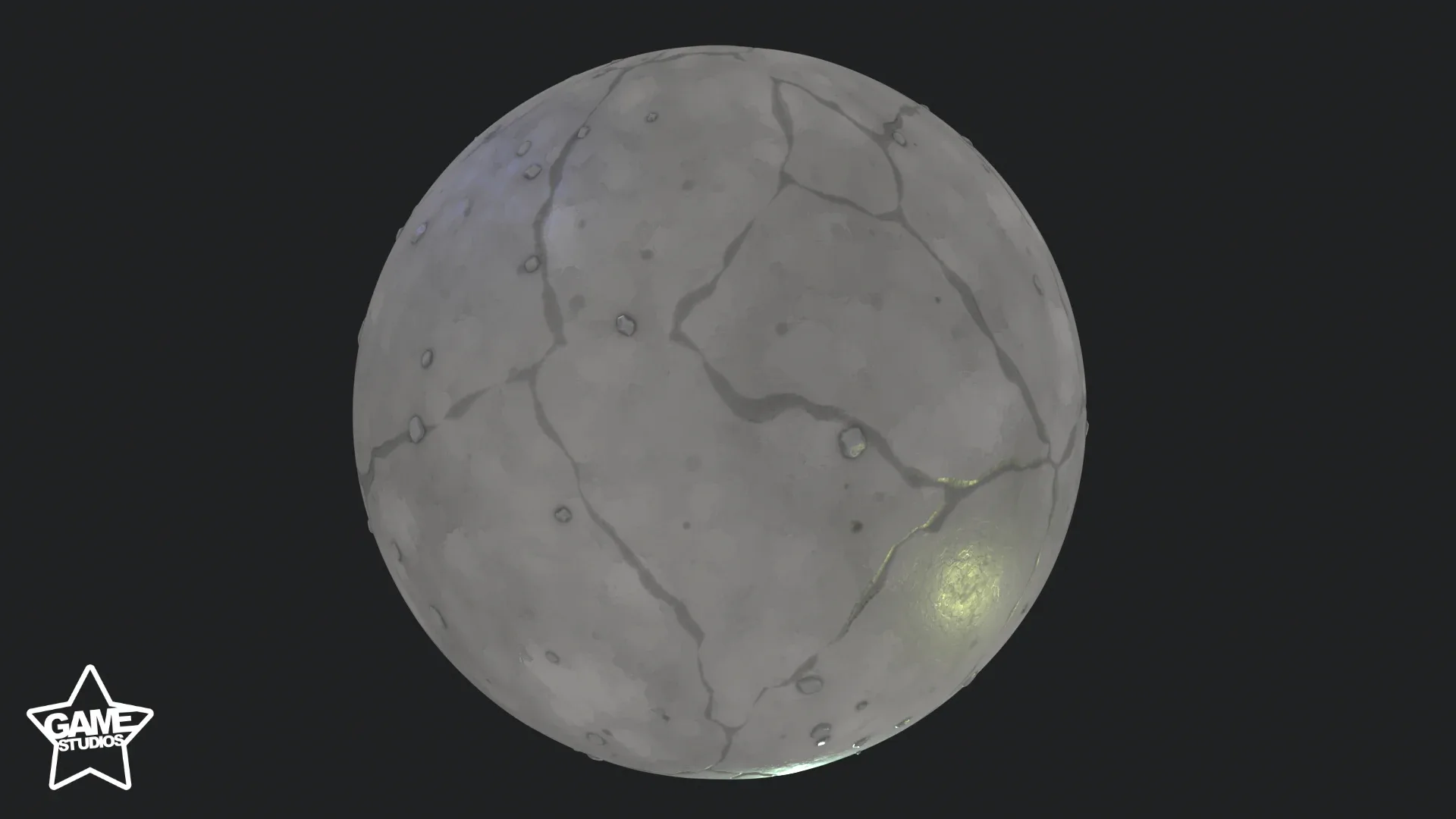 Stylized Cracked Concrete Material 02 - Substance 3D Designer