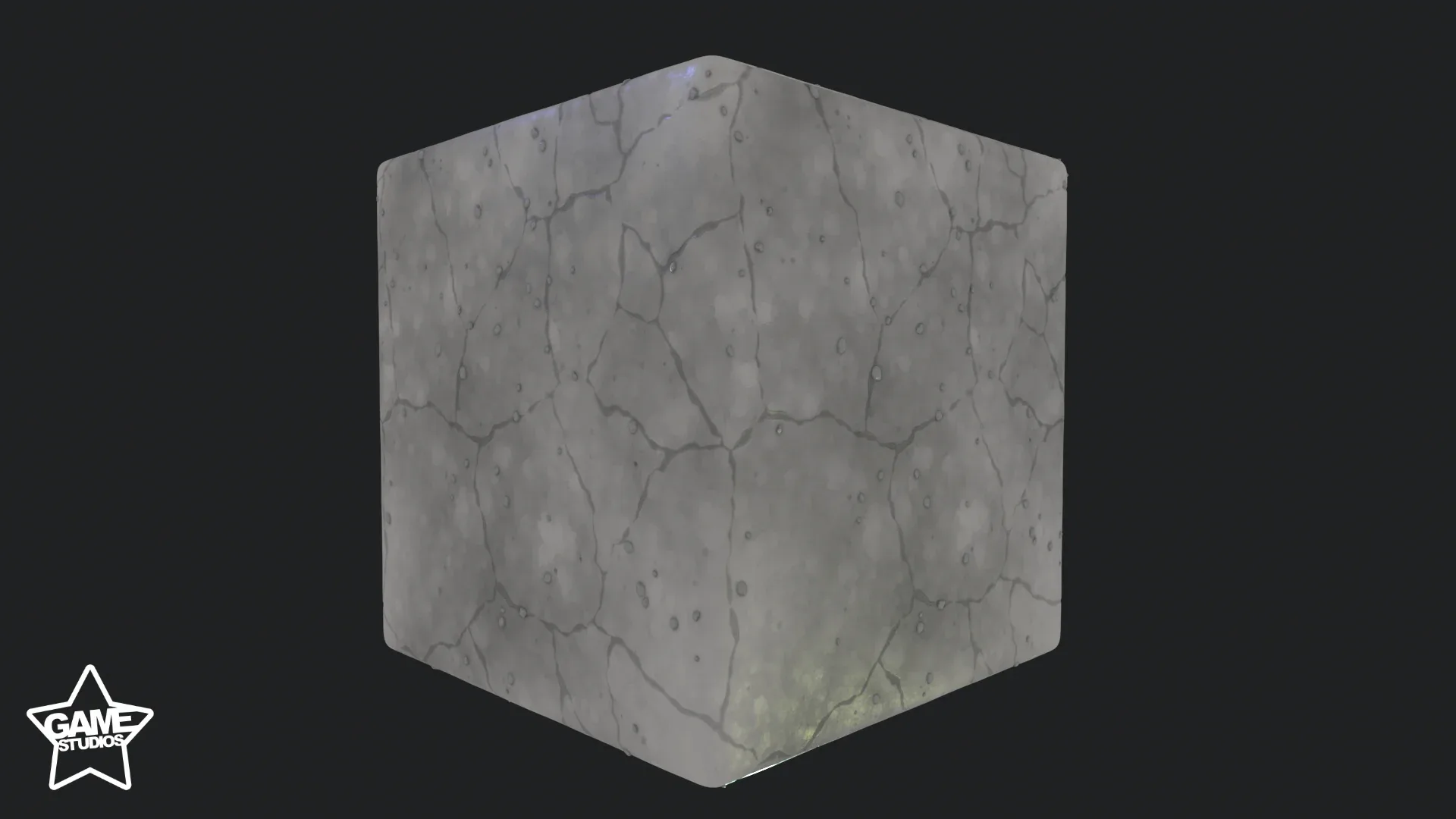 Stylized Cracked Concrete Material 02 - Substance 3D Designer