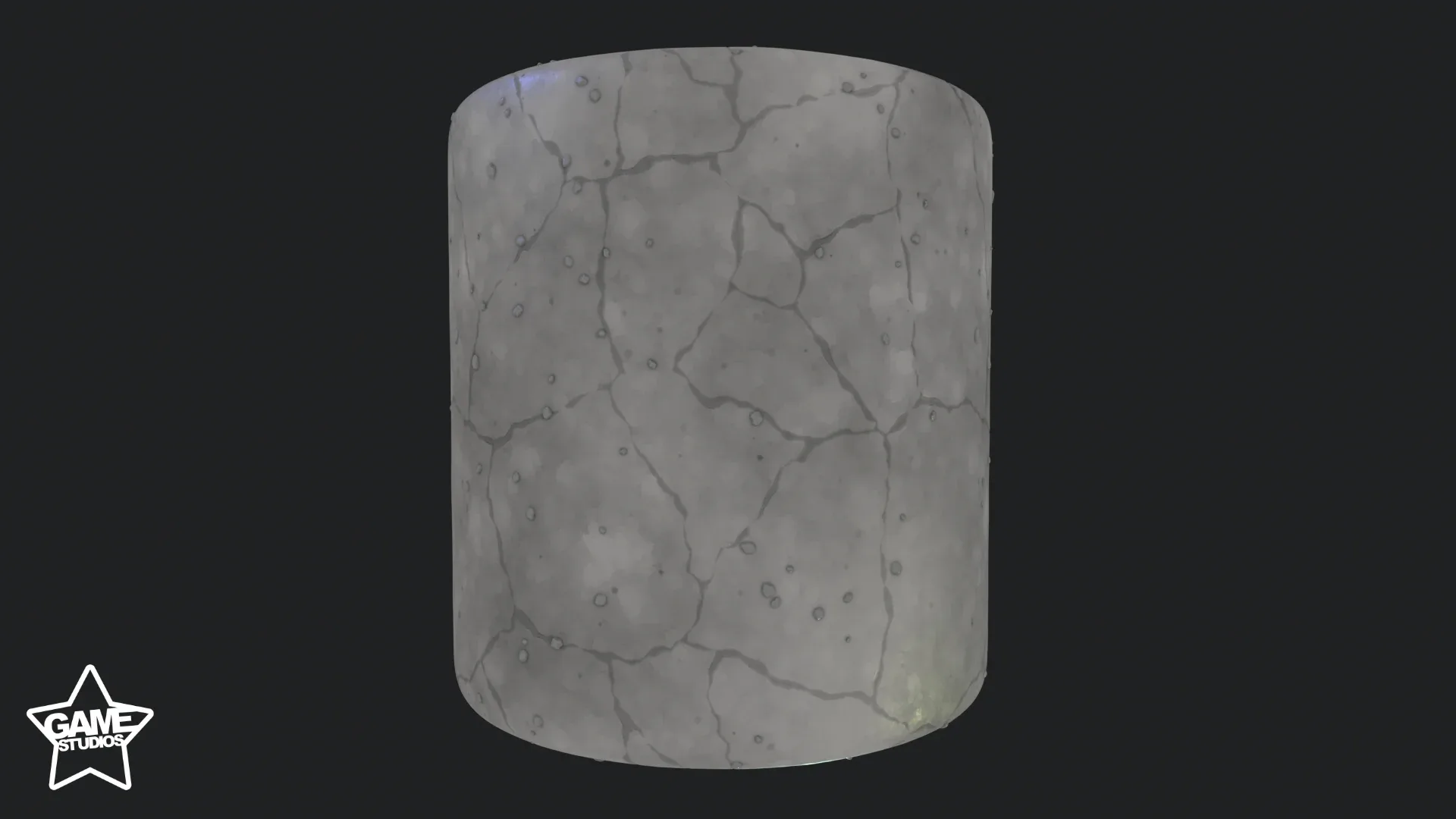 Stylized Cracked Concrete Material 02 - Substance 3D Designer