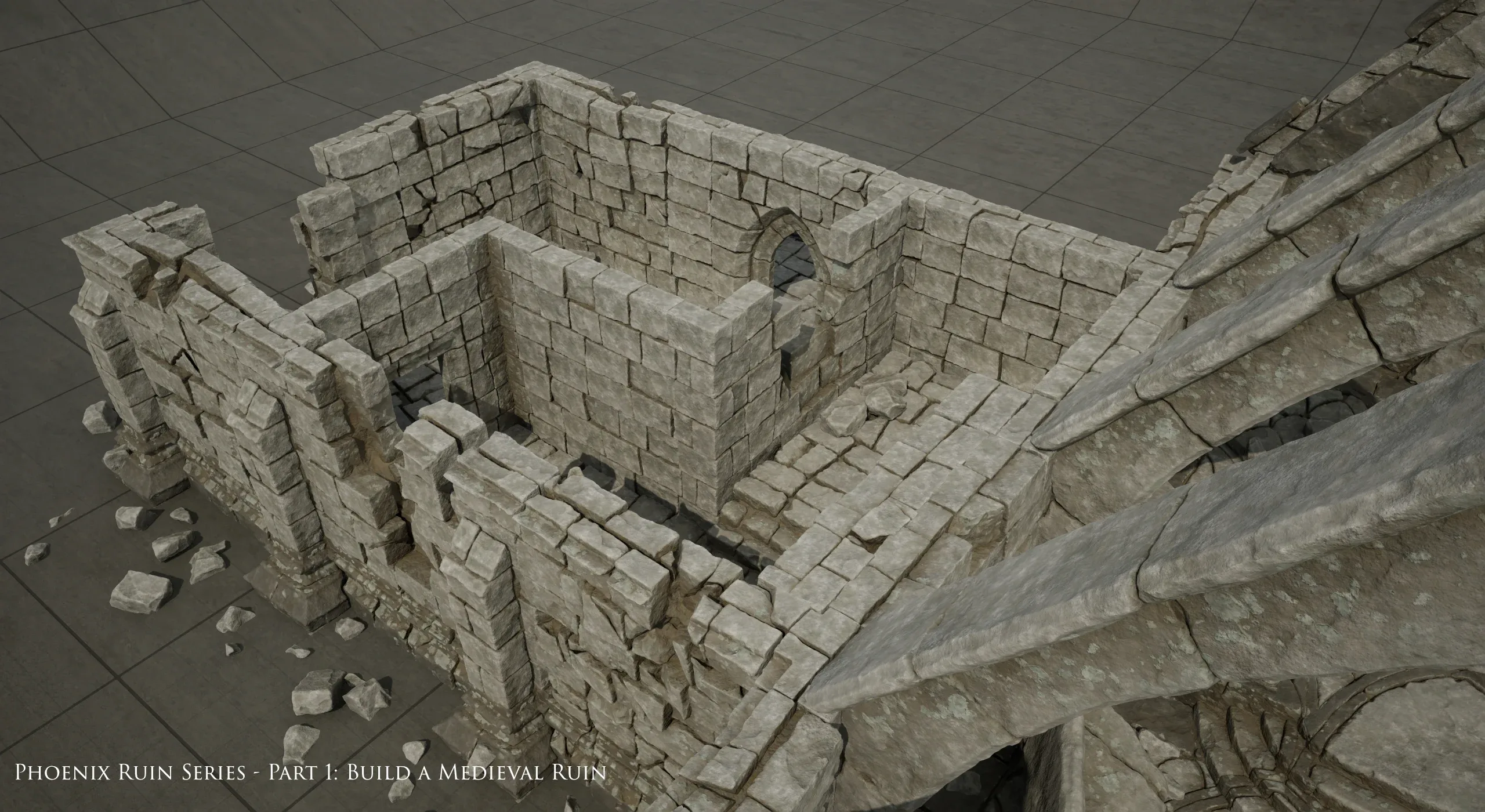 Build a Medieval Church Ruin