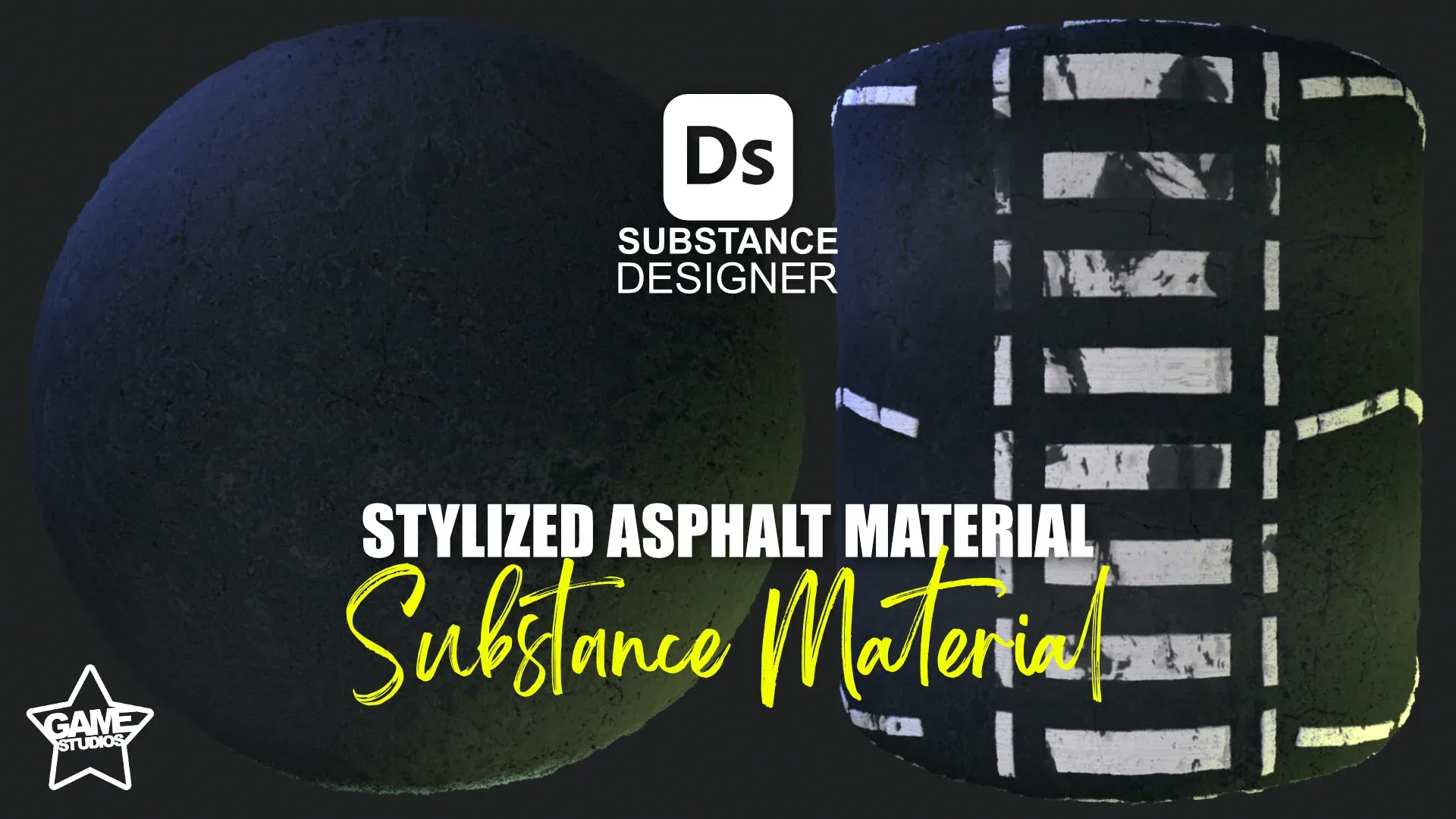 Stylized Asphalt Material - Substance 3D Designer