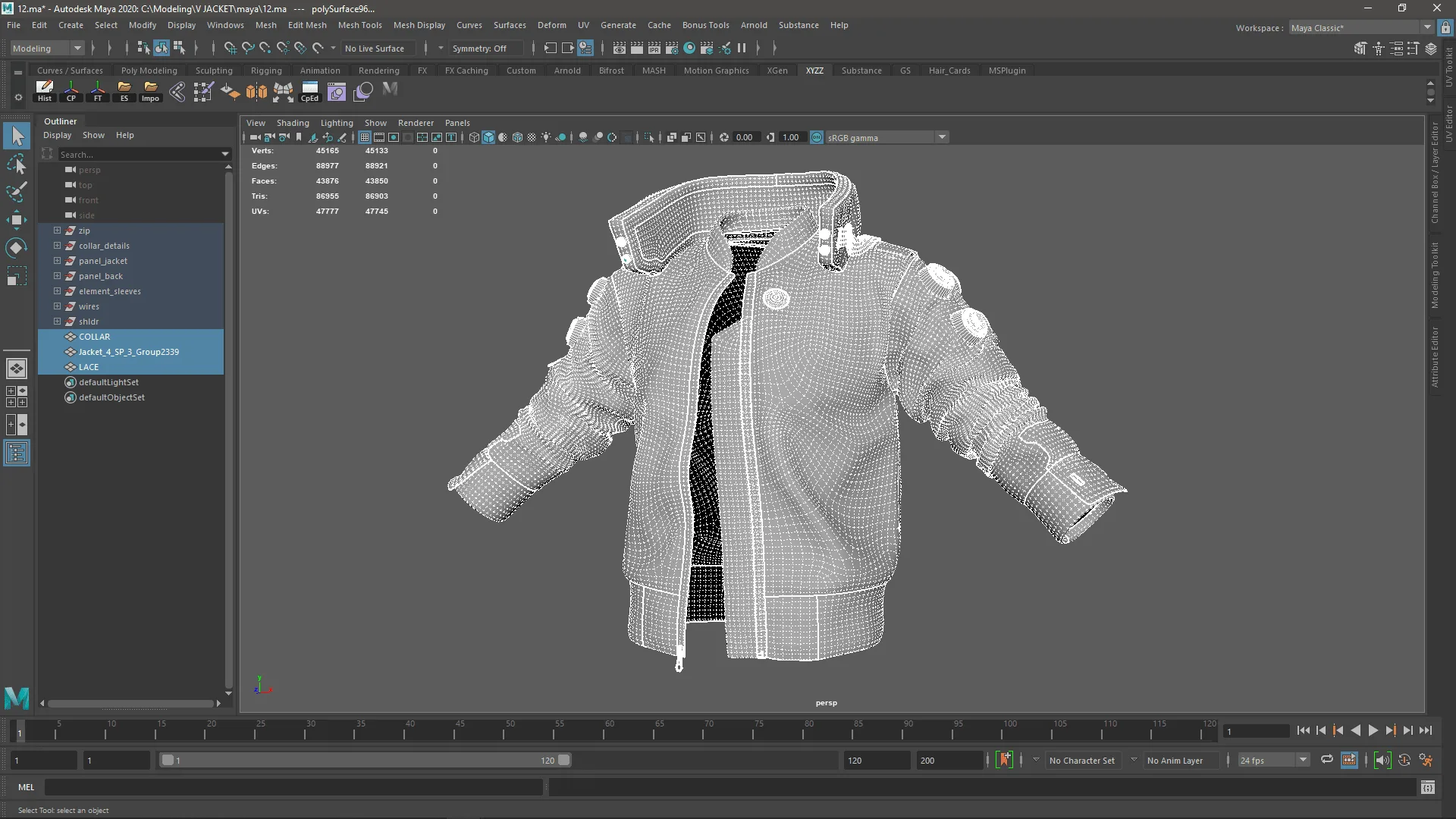 Cyberpunk Jacket V - Tutorial (Full Pipeline) + 3D Model