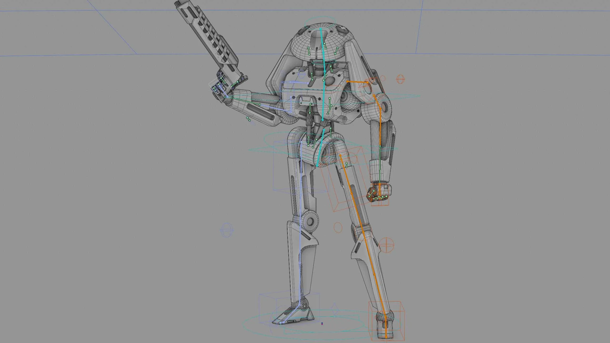 Battle Droid Z-100 Auto-Rig Pro Rigged For Mixamo, Unreal Engine Unity