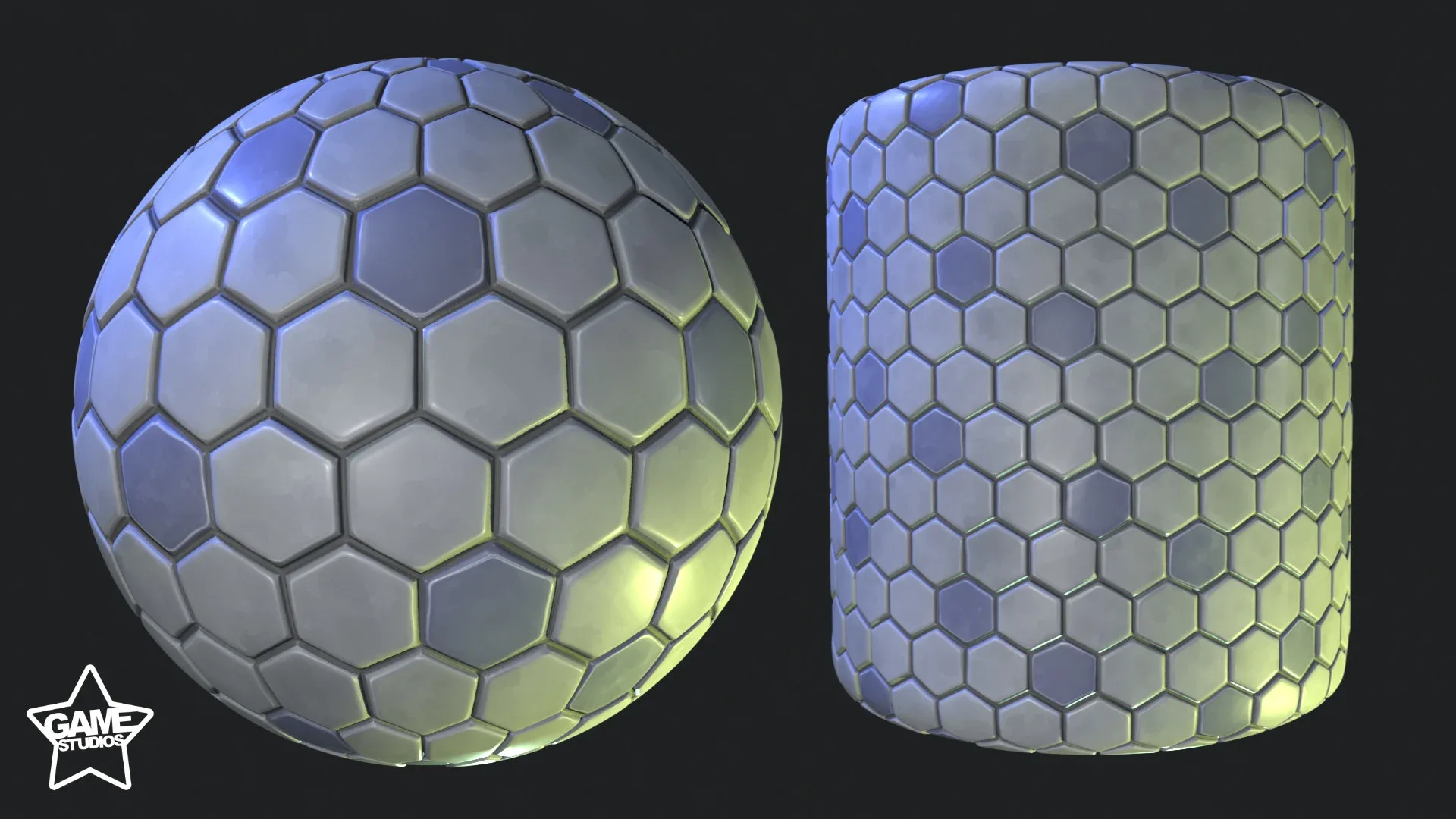 Stylized Floor Tiles Material 06 - Substance 3D Designer