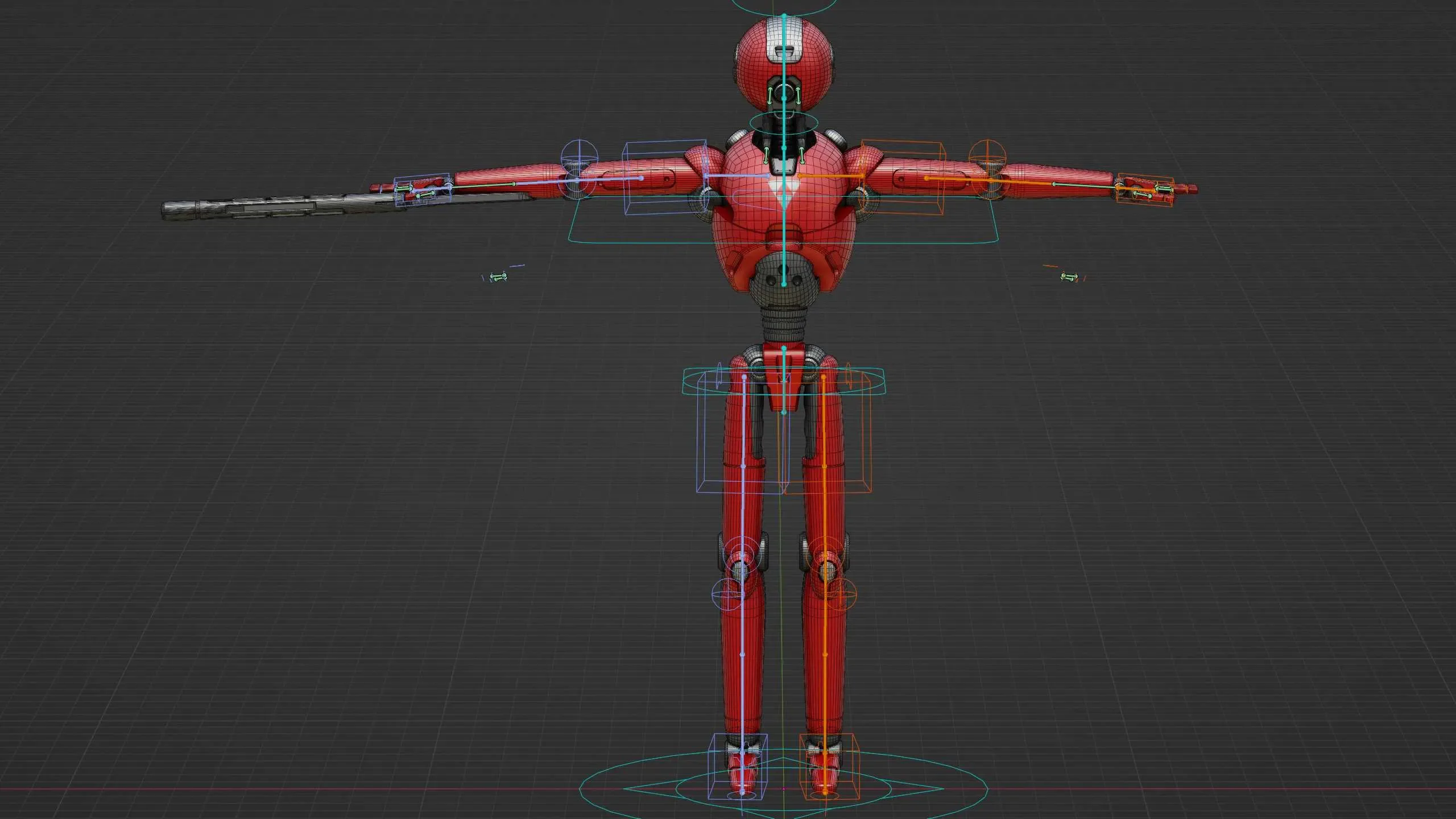 Battle Droid X-4000 Auto-Rig Pro Rigged For Mixamo, Unreal Engine Unity