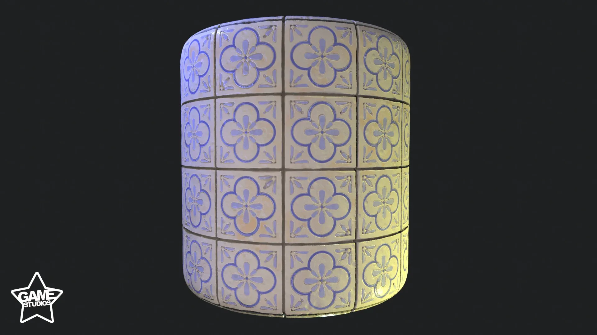 Stylized Portuguese Tiles Material 02 - Substance 3D Designer