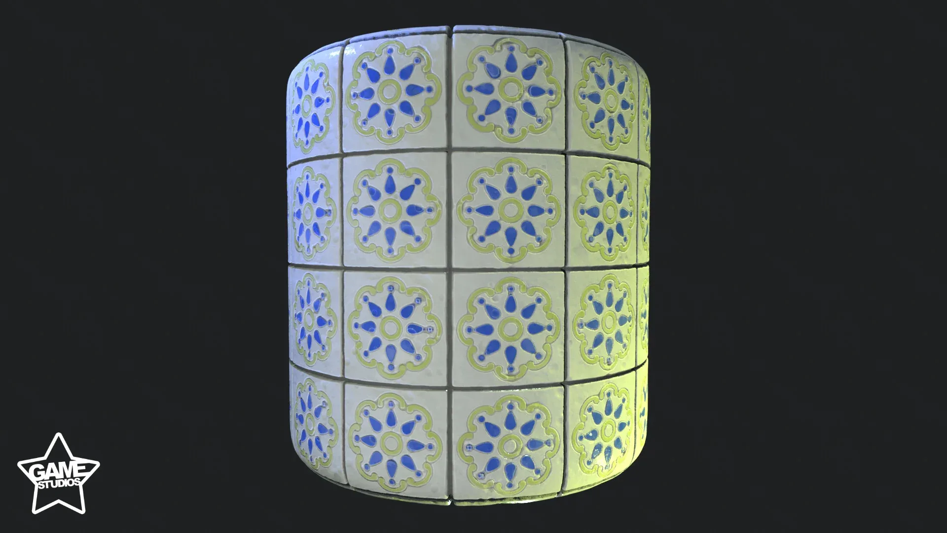 Stylized Portuguese Tiles Material 03 - Substance 3D Designer