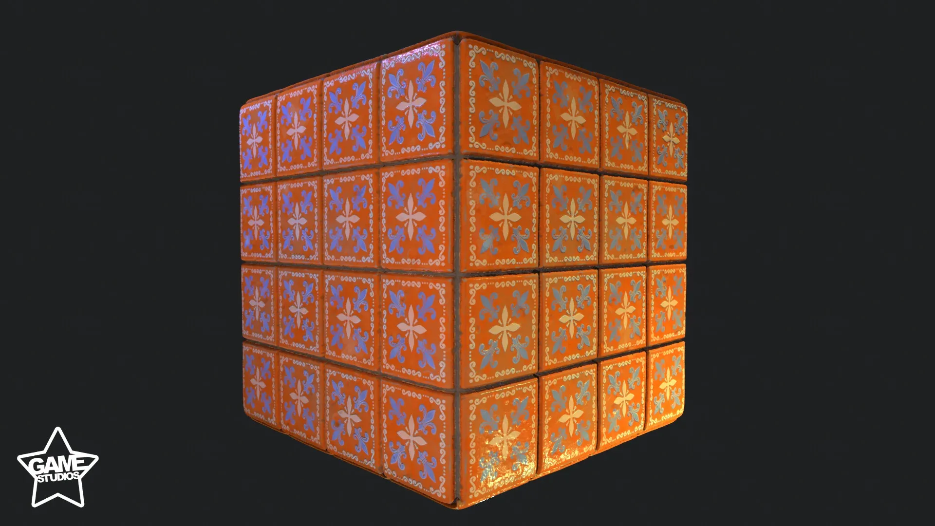 Stylized Portuguese Tiles Material 05 - Substance 3D Designer