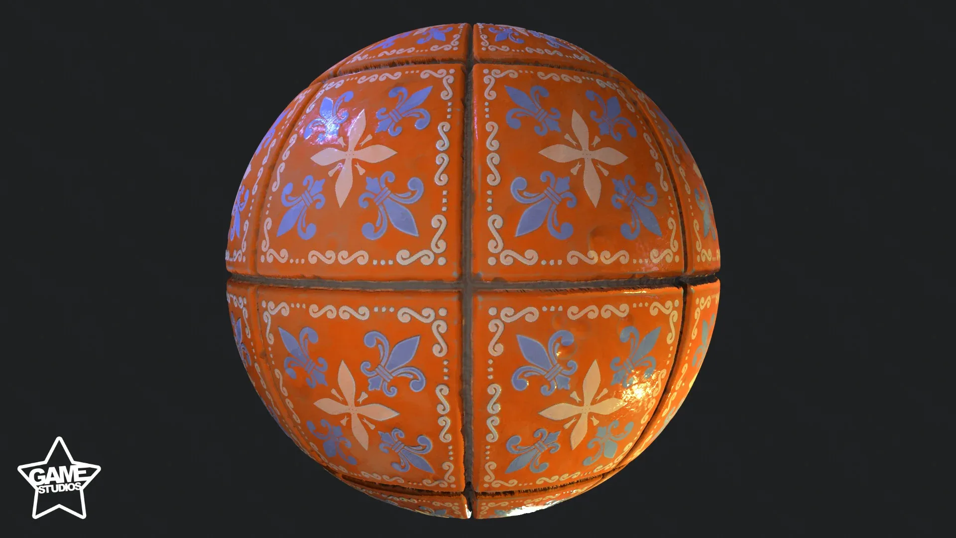 Stylized Portuguese Tiles Material 05 - Substance 3D Designer