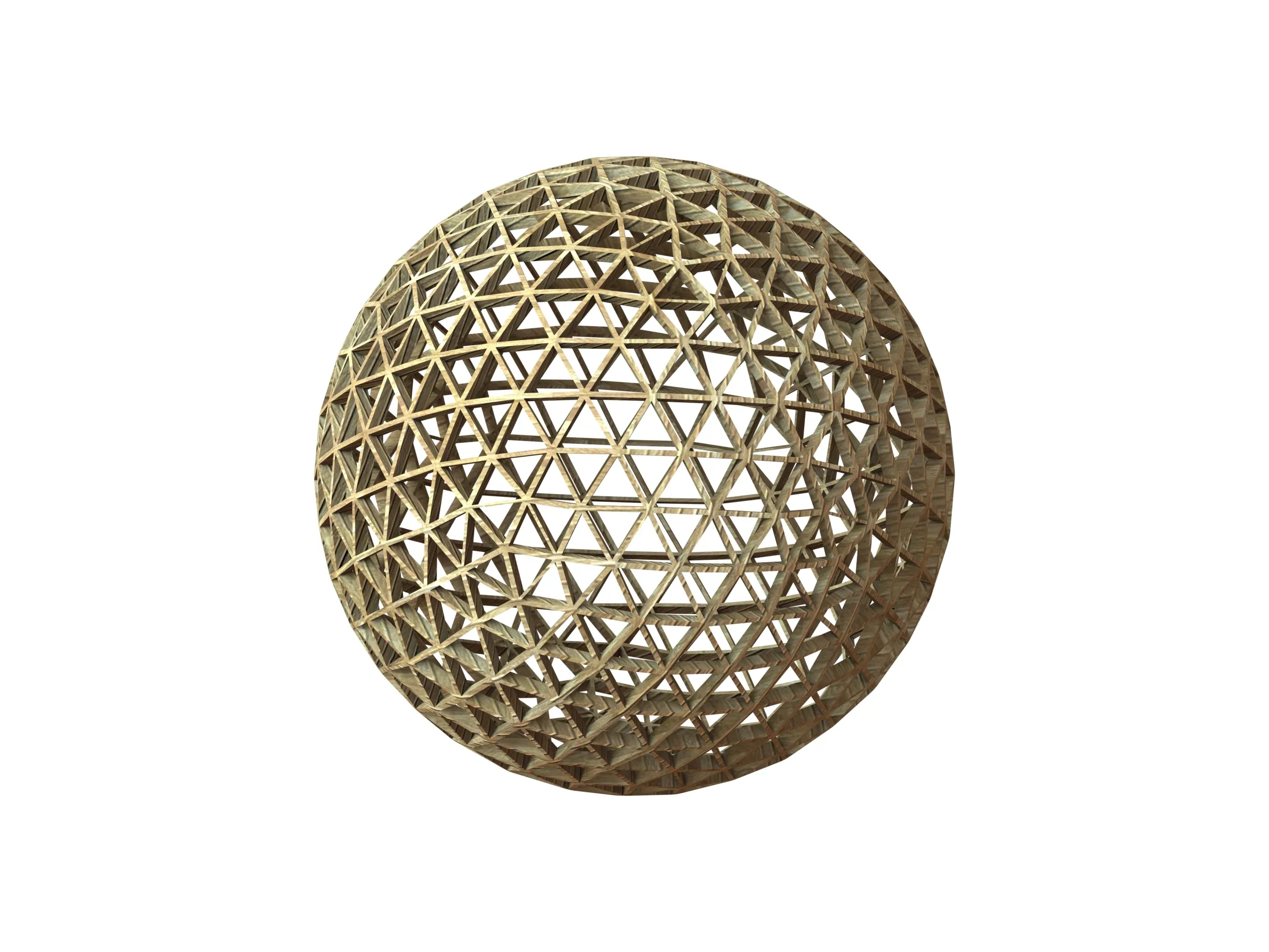 Wireframe Shape Frequency Geodesic Sphere