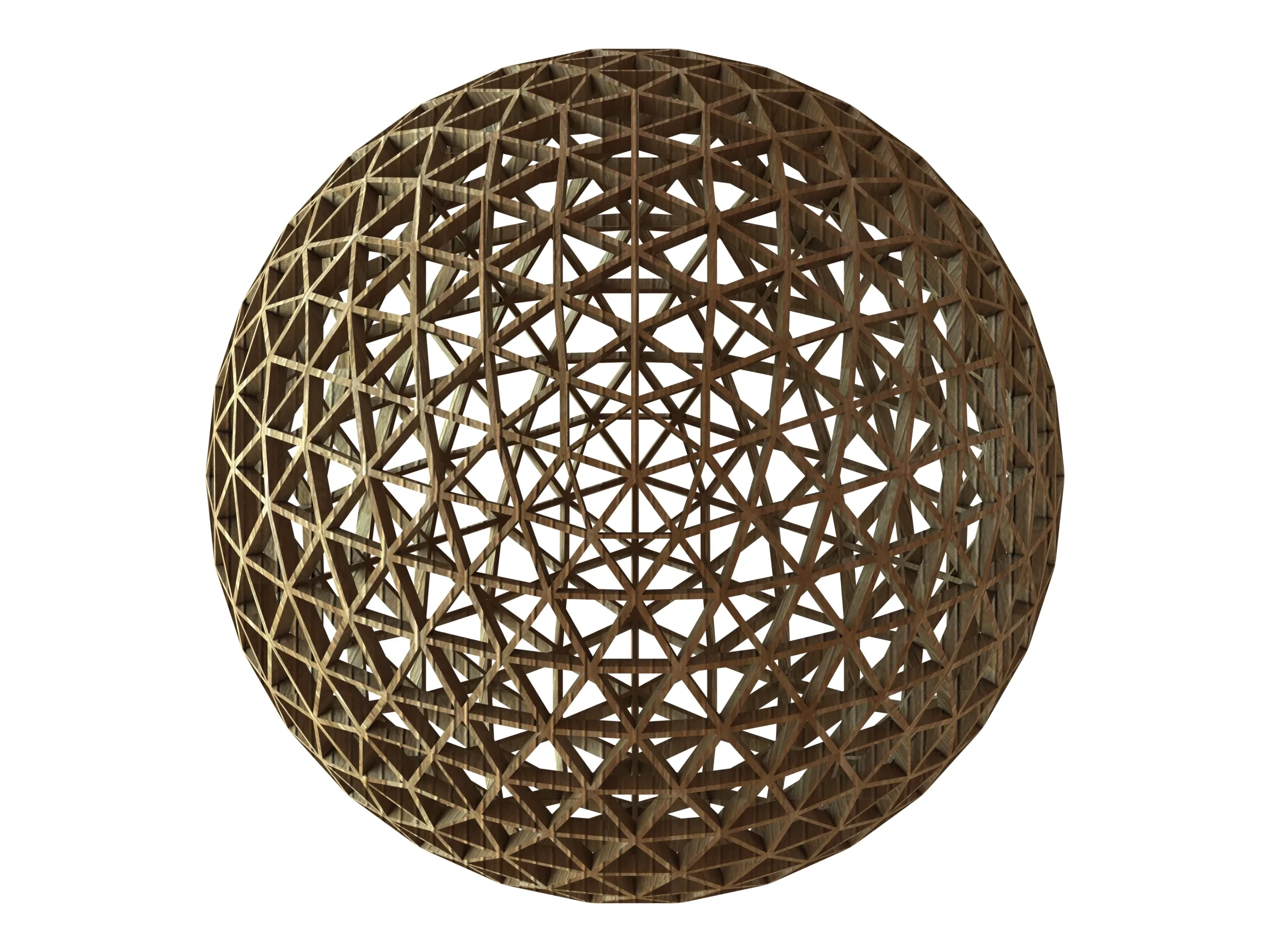 Wireframe Shape Frequency Geodesic Sphere