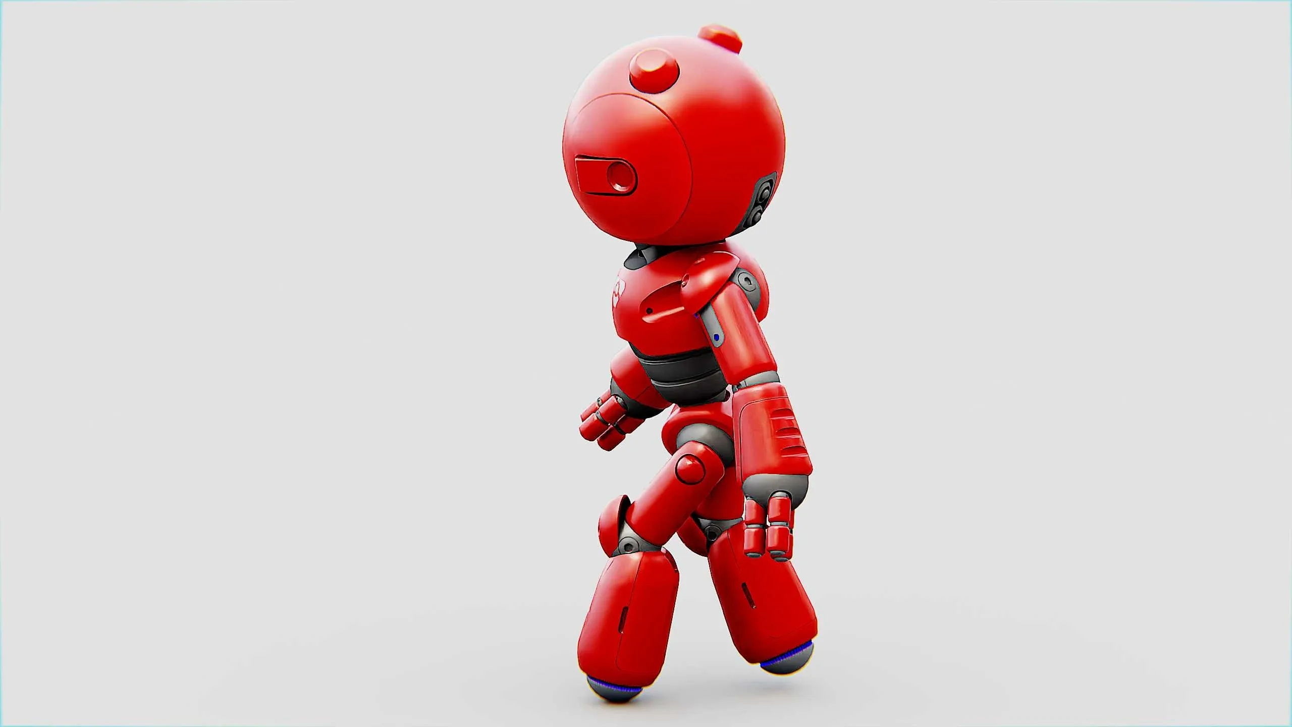 Hell Boy Bot Auto-Rig Pro Rigged For Mixamo, Unreal Engine Unity