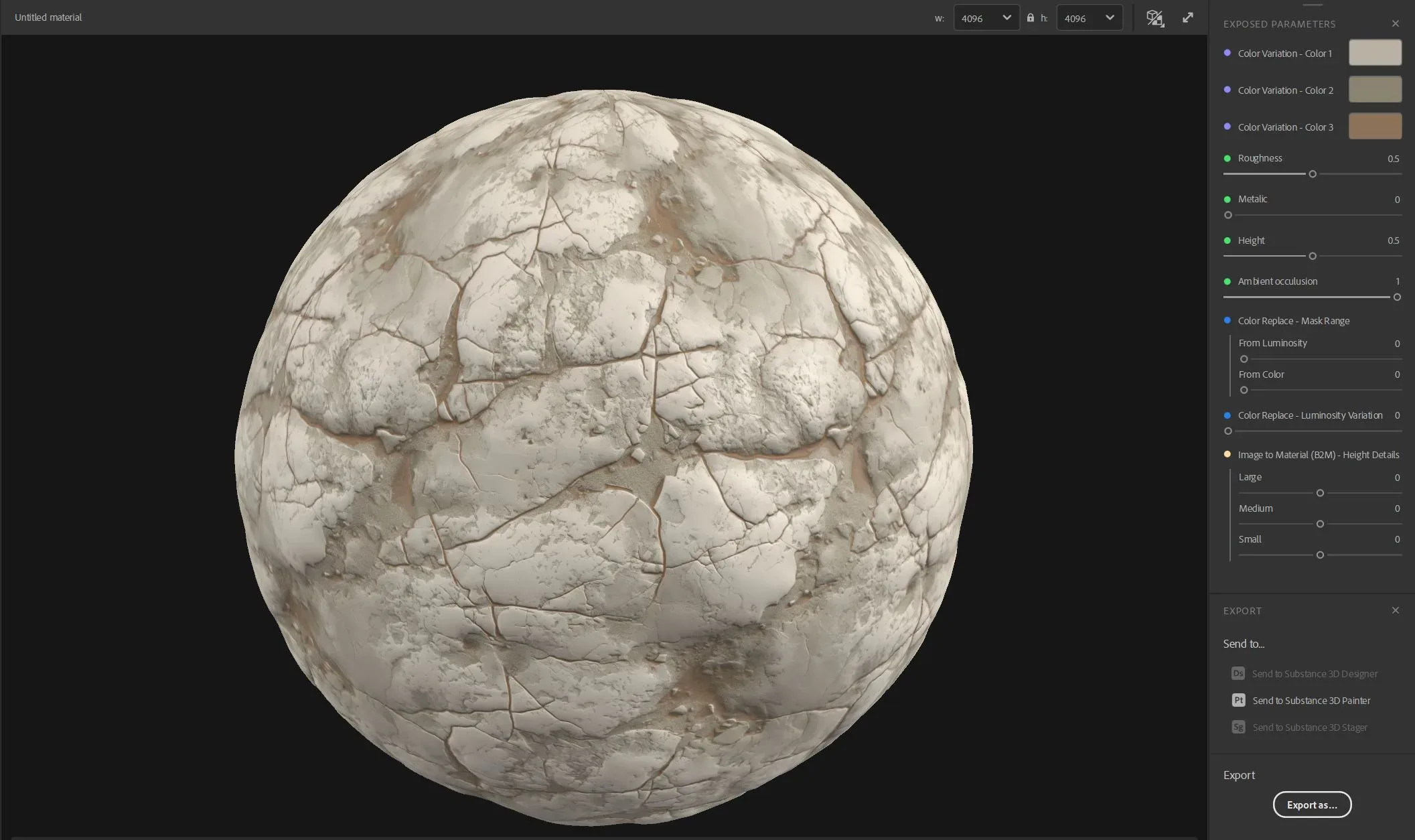 100 SBSAR & PBR Stones Materials