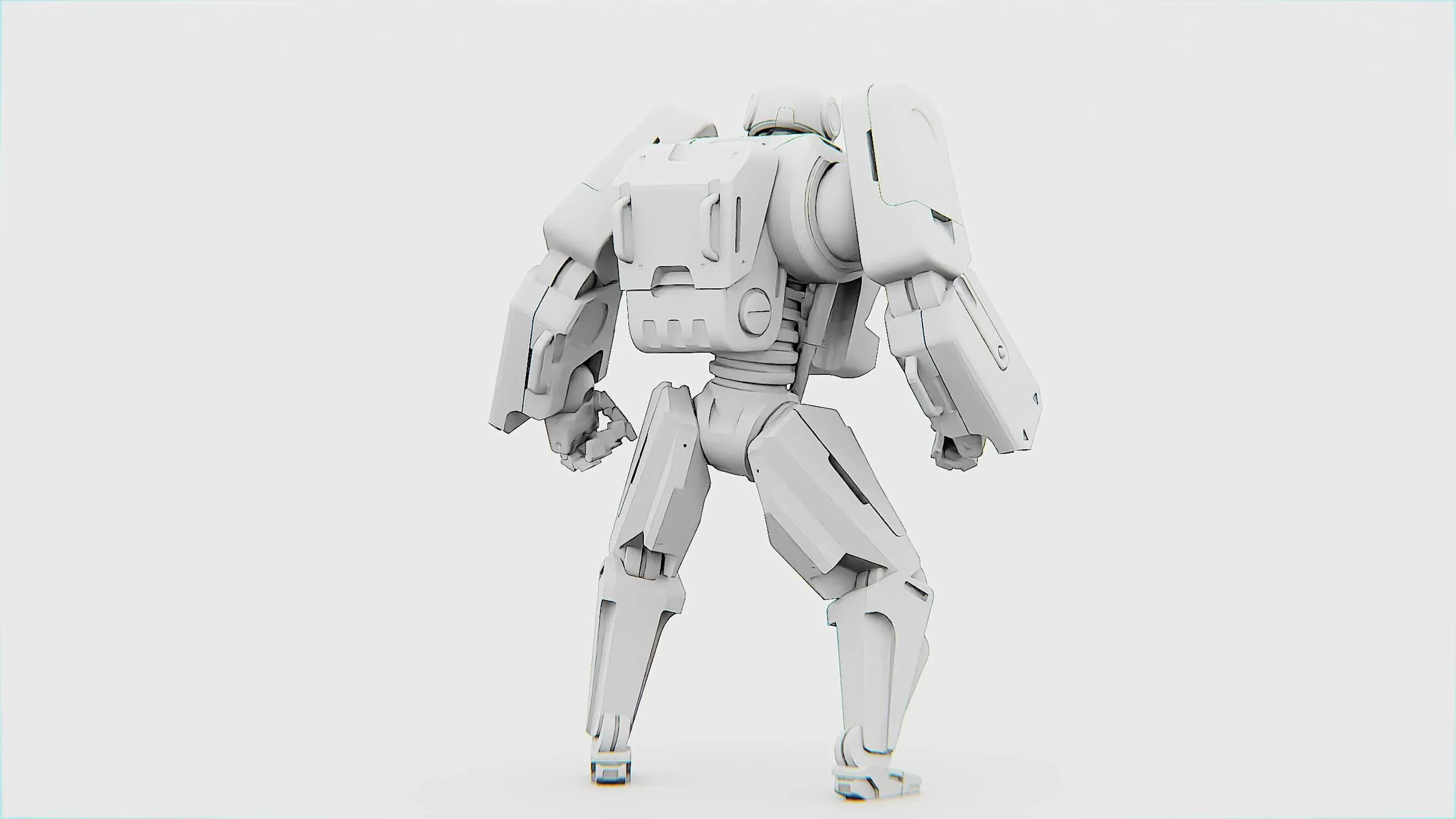 Mecha Soldier X Auto-Rig Pro Rigged For Mixamo, Unreal Engine Unity