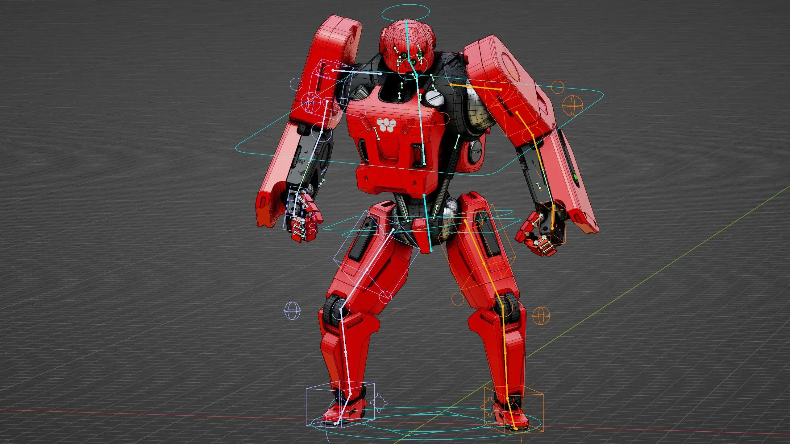 Mecha Soldier X Auto-Rig Pro Rigged For Mixamo, Unreal Engine Unity