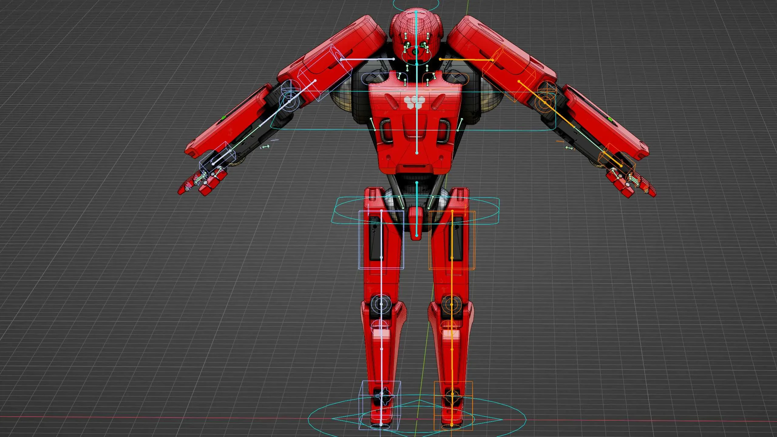 Mecha Soldier X Auto-Rig Pro Rigged For Mixamo, Unreal Engine Unity