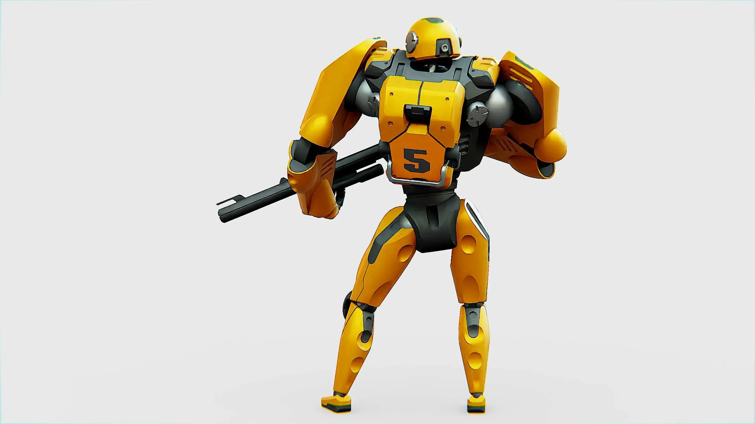 BATTLE DROID QORA Auto-Rig Pro Rigged For Mixamo, Unreal Engine Unity