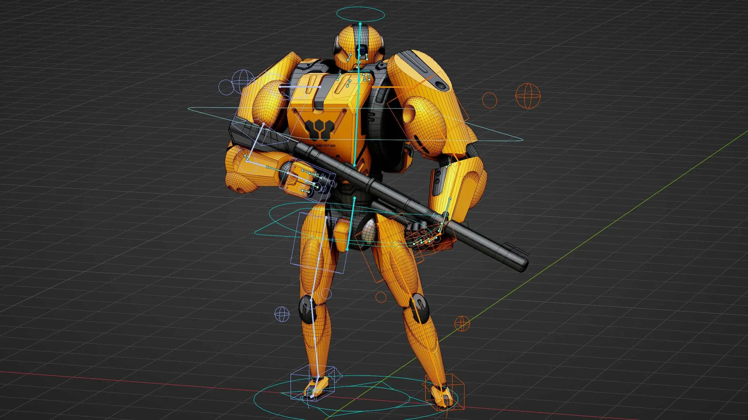 BATTLE DROID QORA Auto-Rig Pro Rigged For Mixamo, Unreal Engine Unity