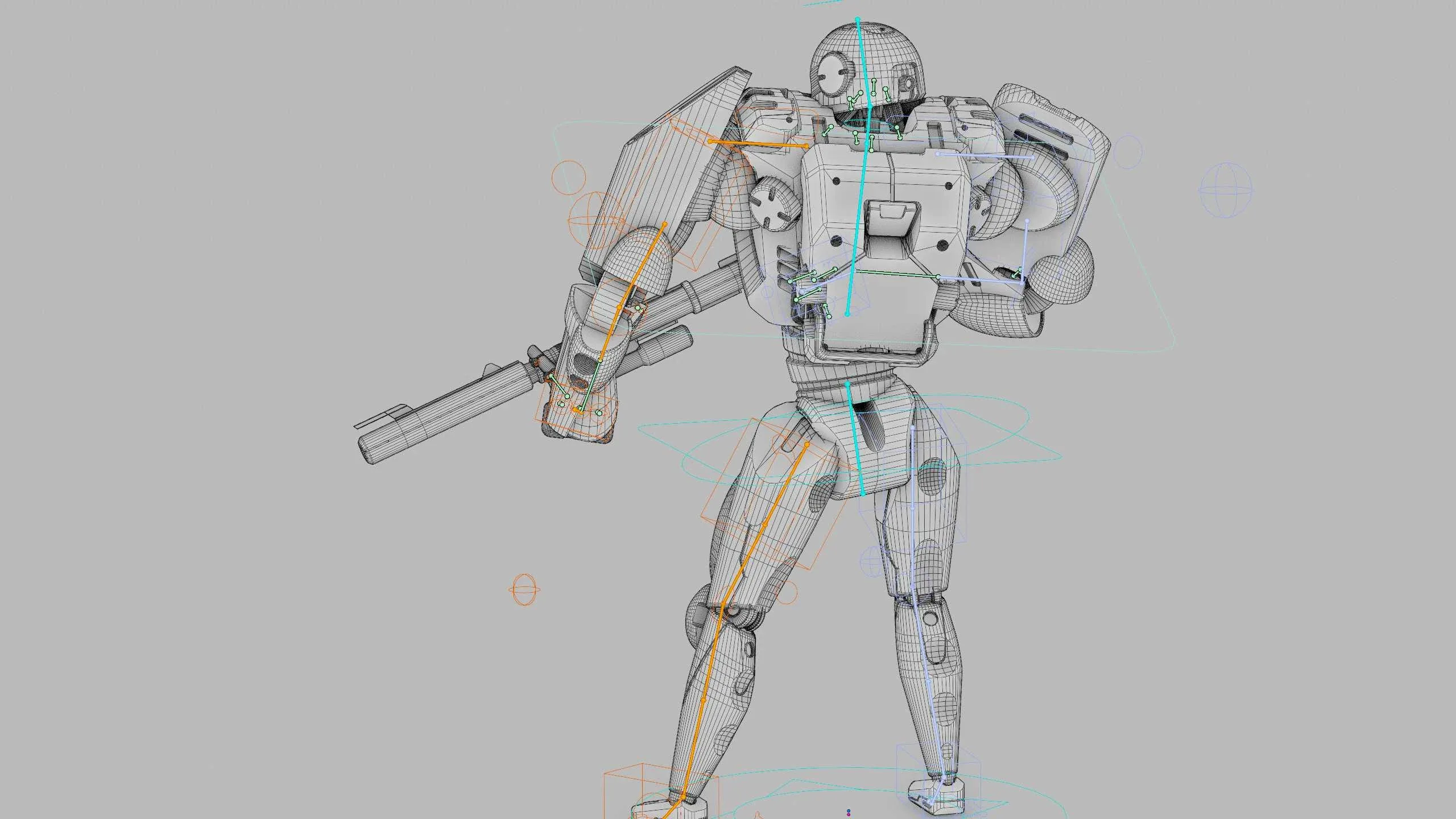 BATTLE DROID QORA Auto-Rig Pro Rigged For Mixamo, Unreal Engine Unity