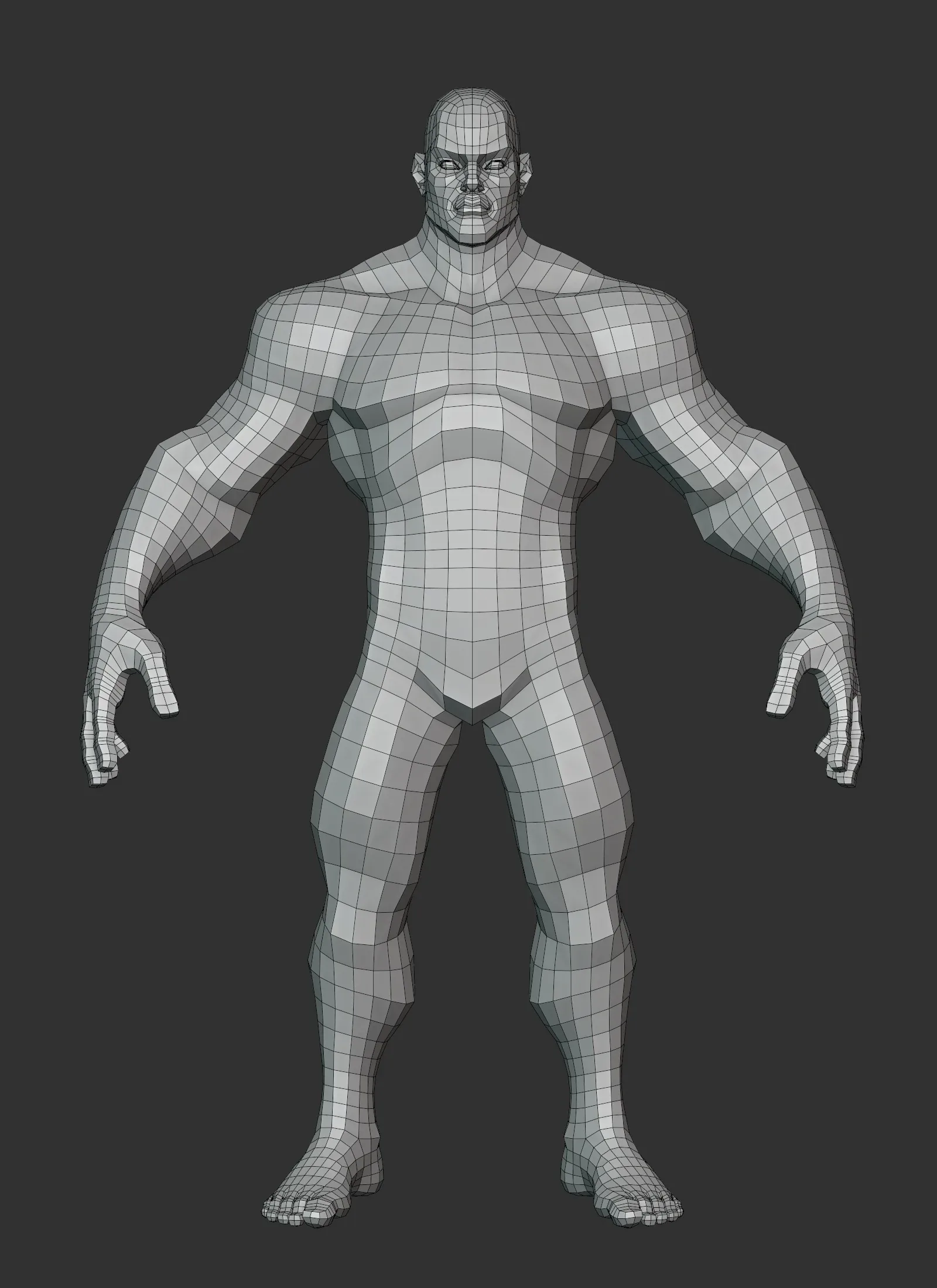 Stylized Hero Lowpoly Basemesh