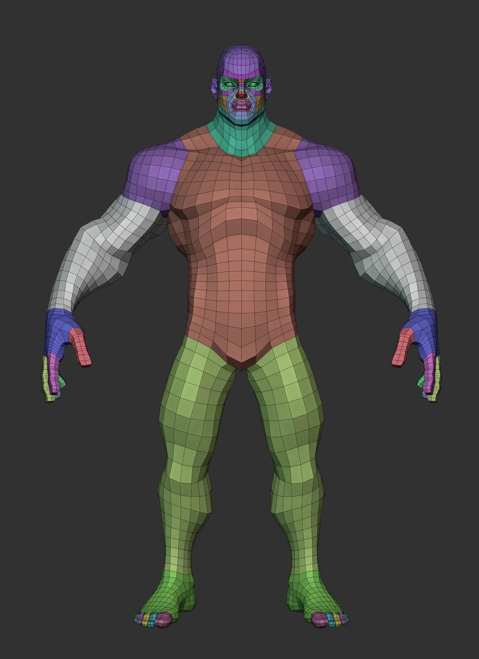 Stylized Hero Lowpoly Basemesh