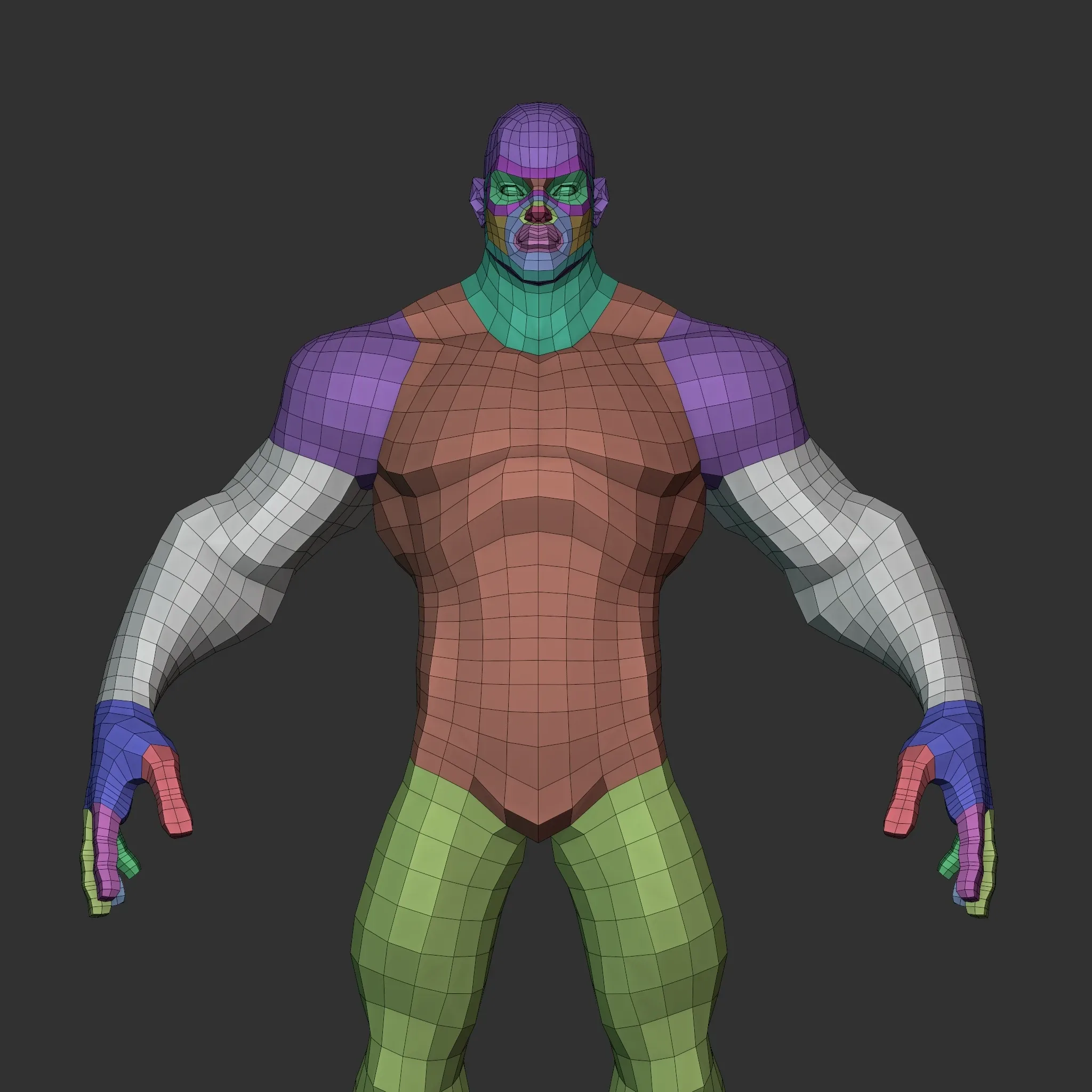 Stylized Hero Lowpoly Basemesh