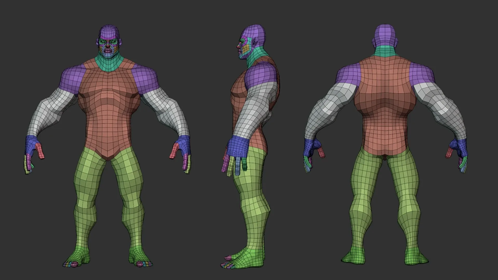 Stylized Hero Lowpoly Basemesh