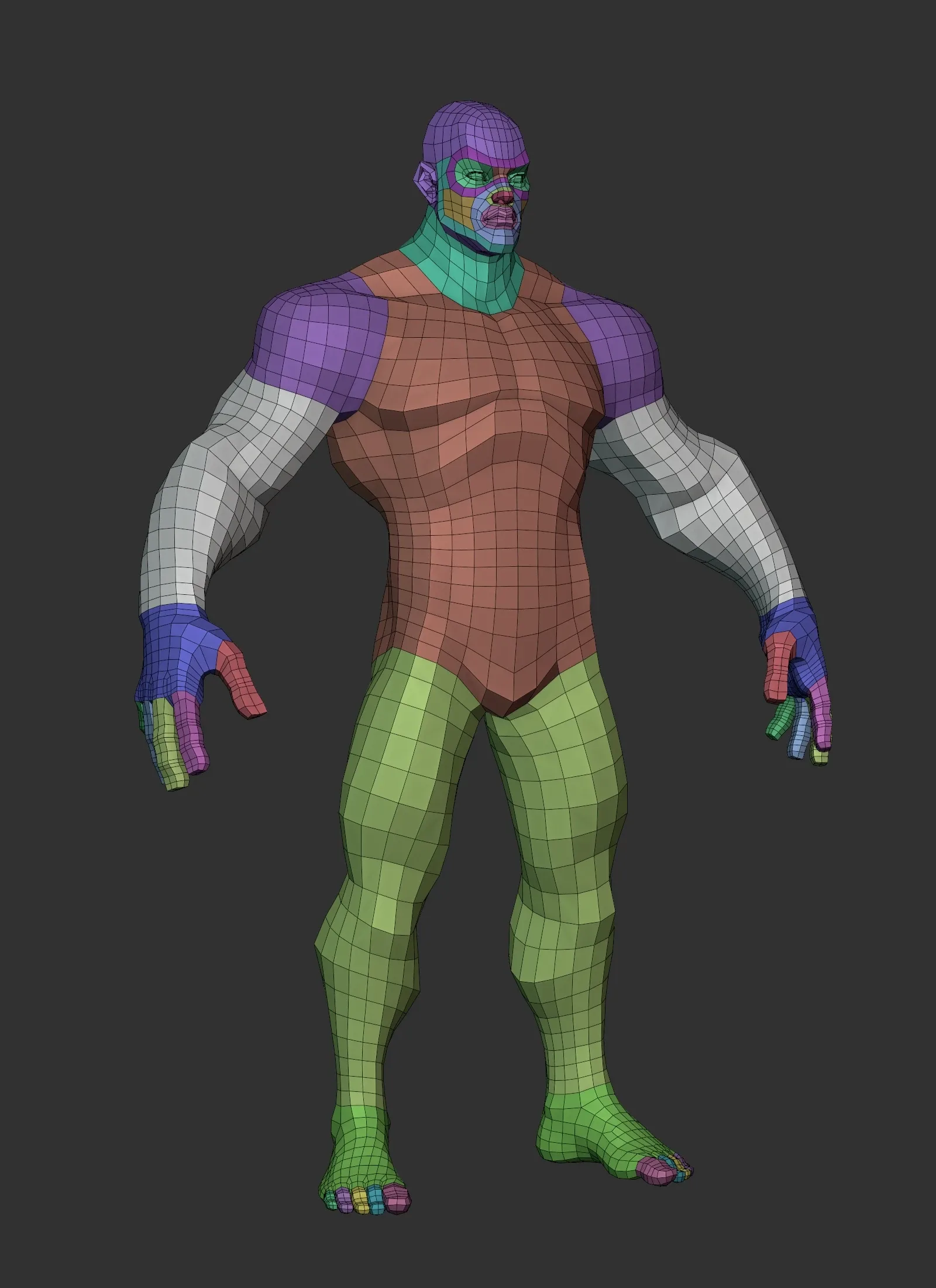 Stylized Hero Lowpoly Basemesh