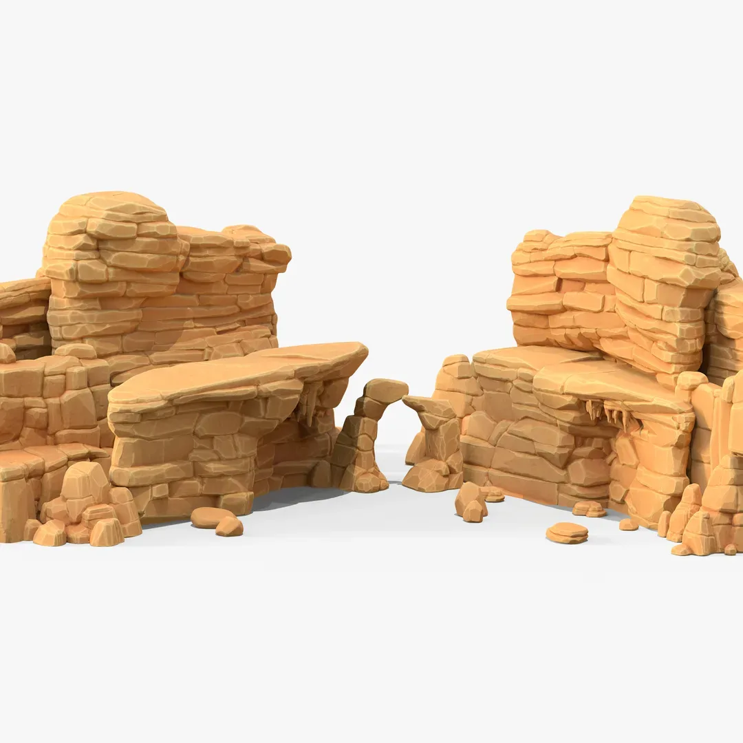 Stylized SandStone Rock Pack