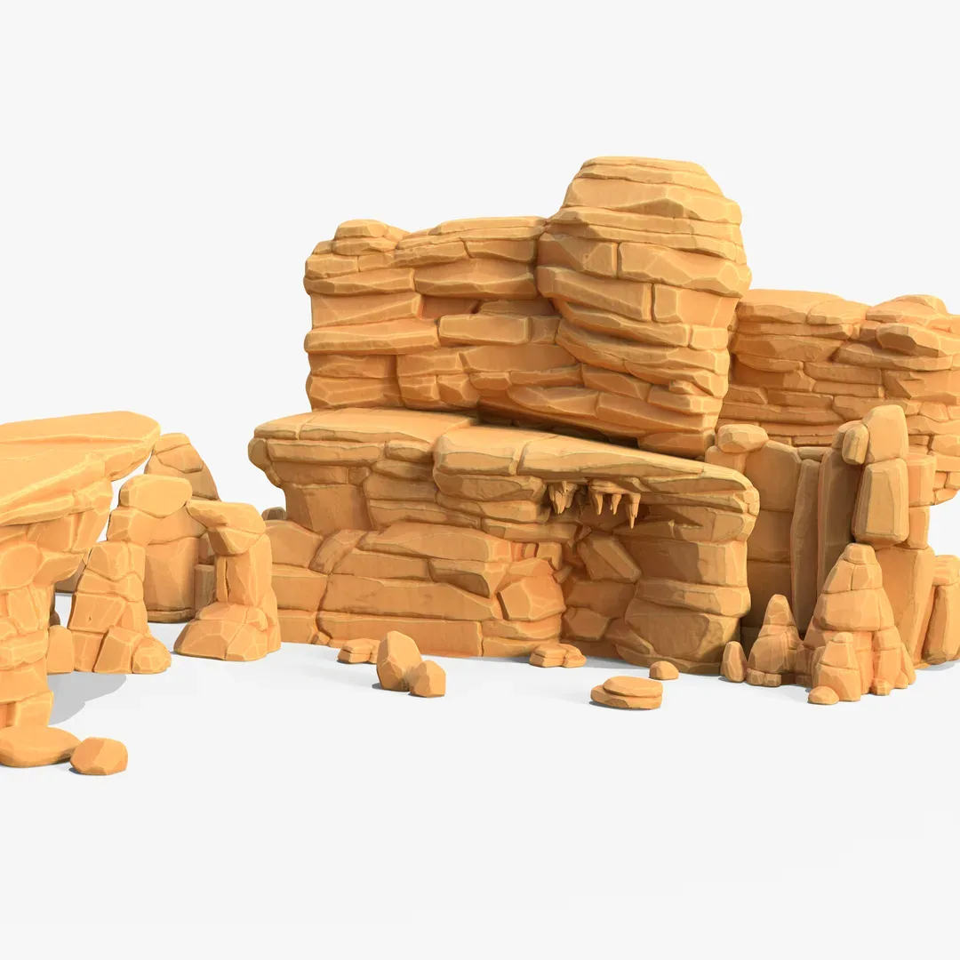 Stylized SandStone Rock Pack