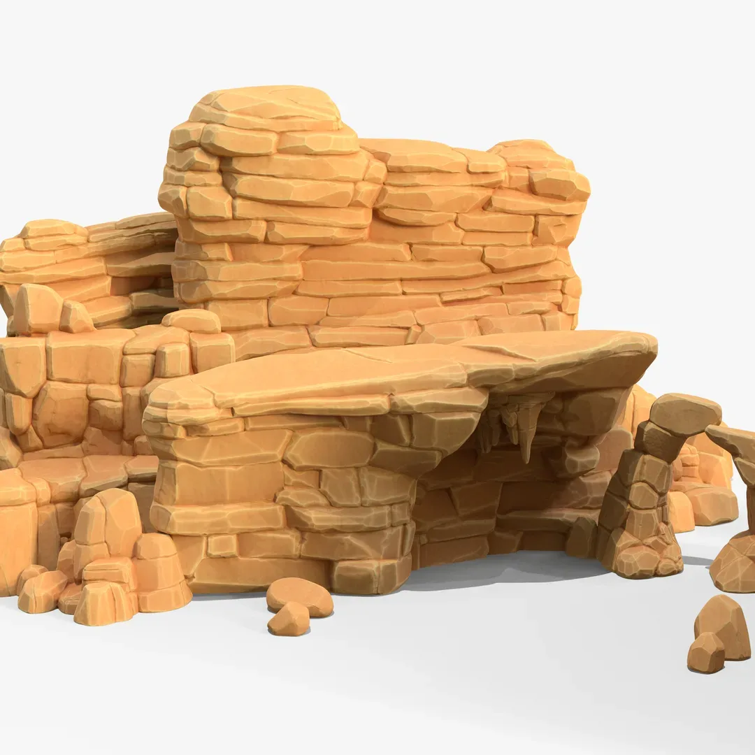 Stylized SandStone Rock Pack